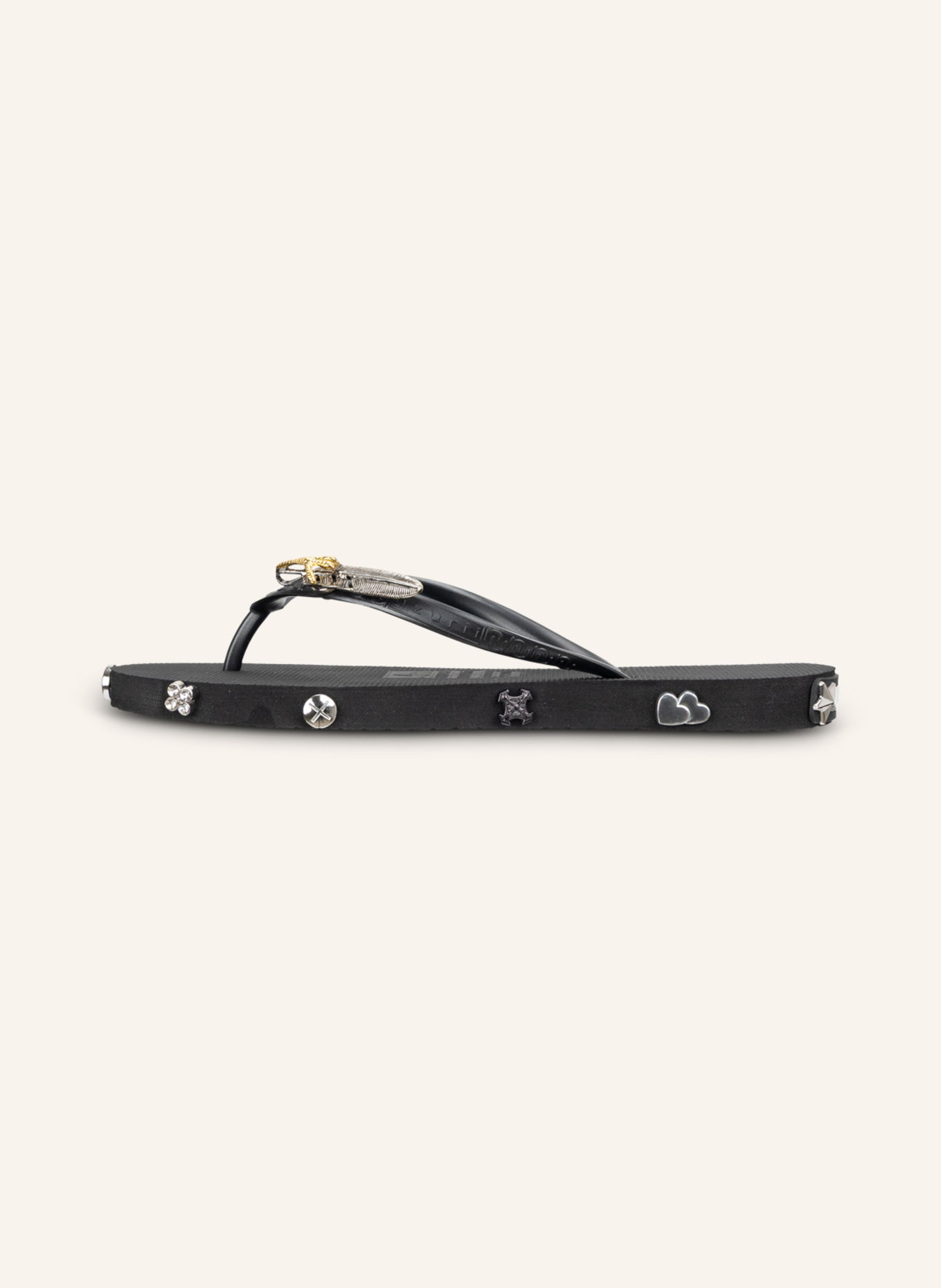 uzurii Flip Flop ROCK STAR: SCHWARZ