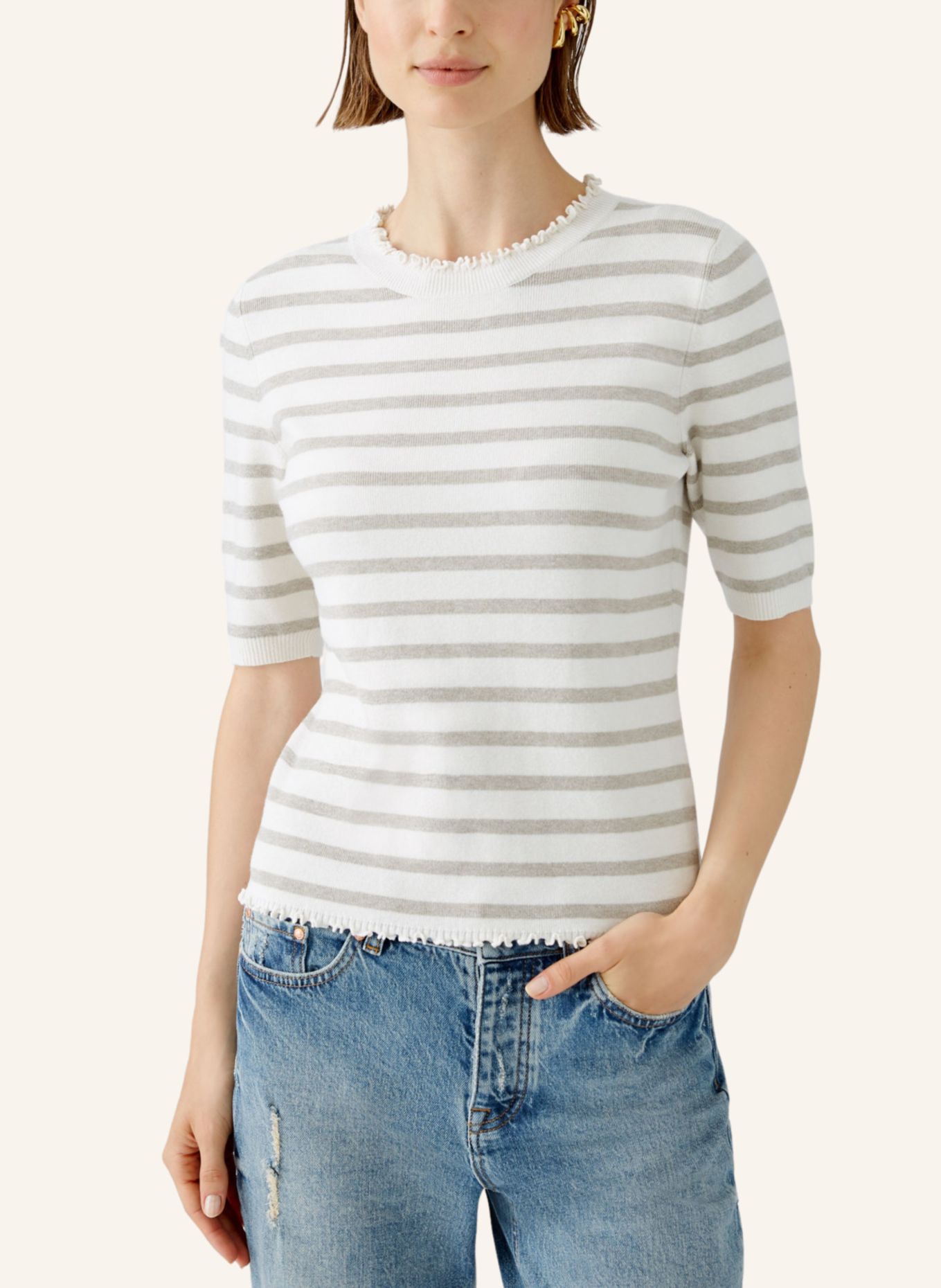 oui Pullover, Farbe: WEISS (Bild 3)