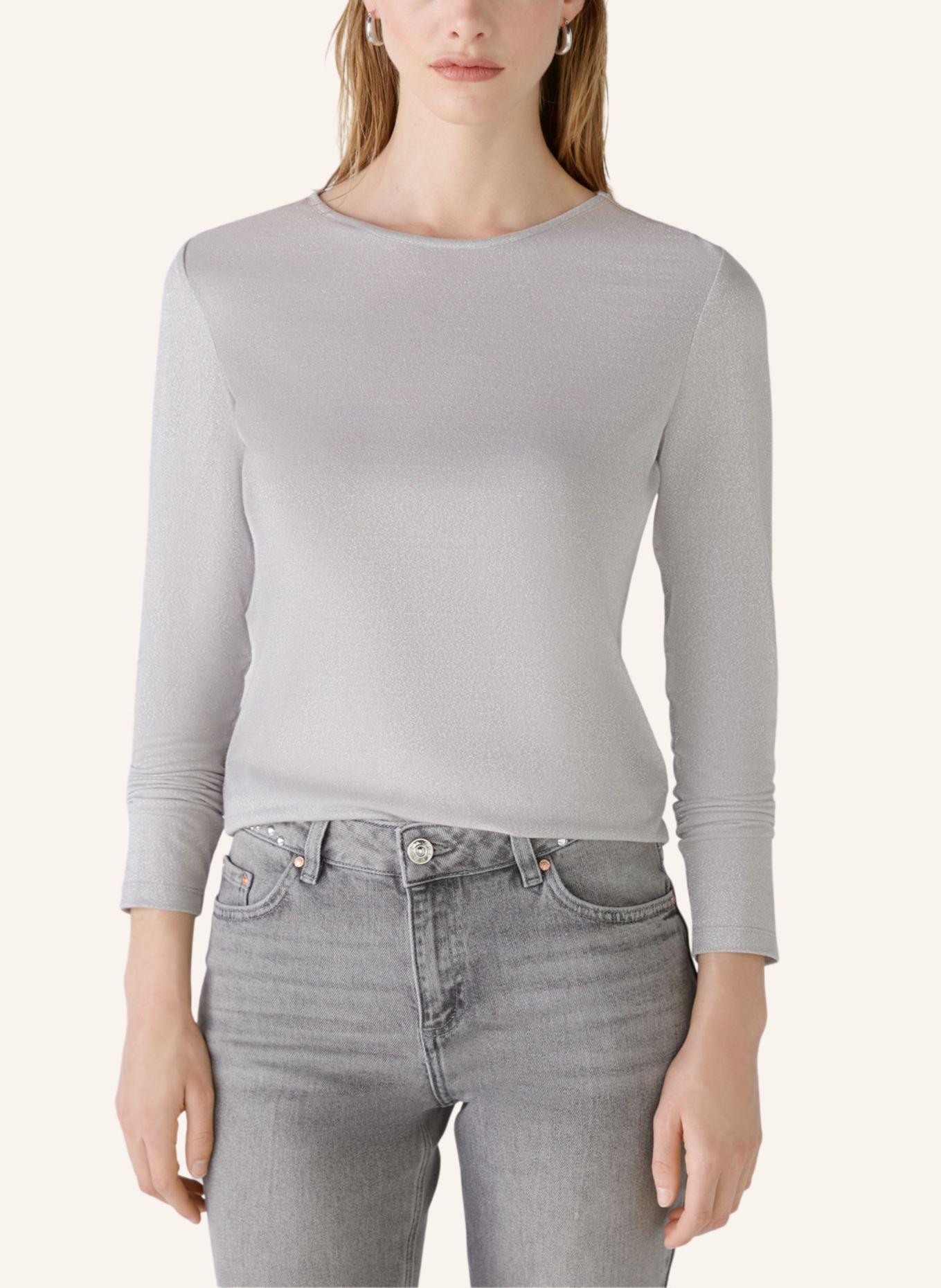 oui Longsleeve, Farbe: GRAU (Bild 3)