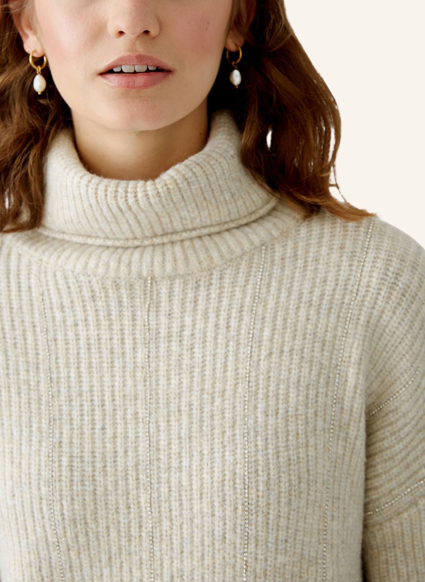 oui Pullover, Farbe: BEIGE (Bild 4)