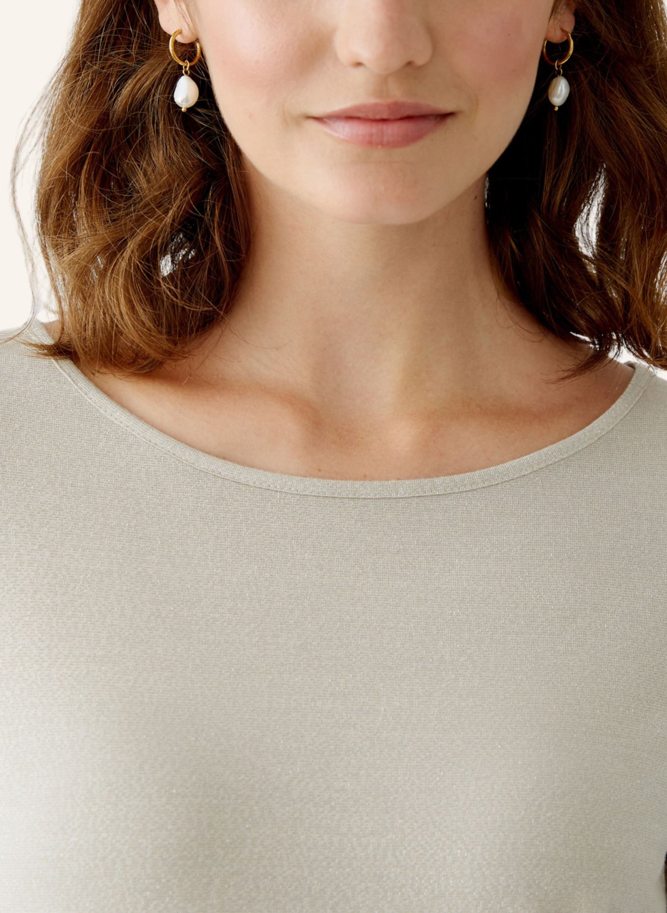 oui Longsleeve, Farbe: BEIGE (Bild 4)