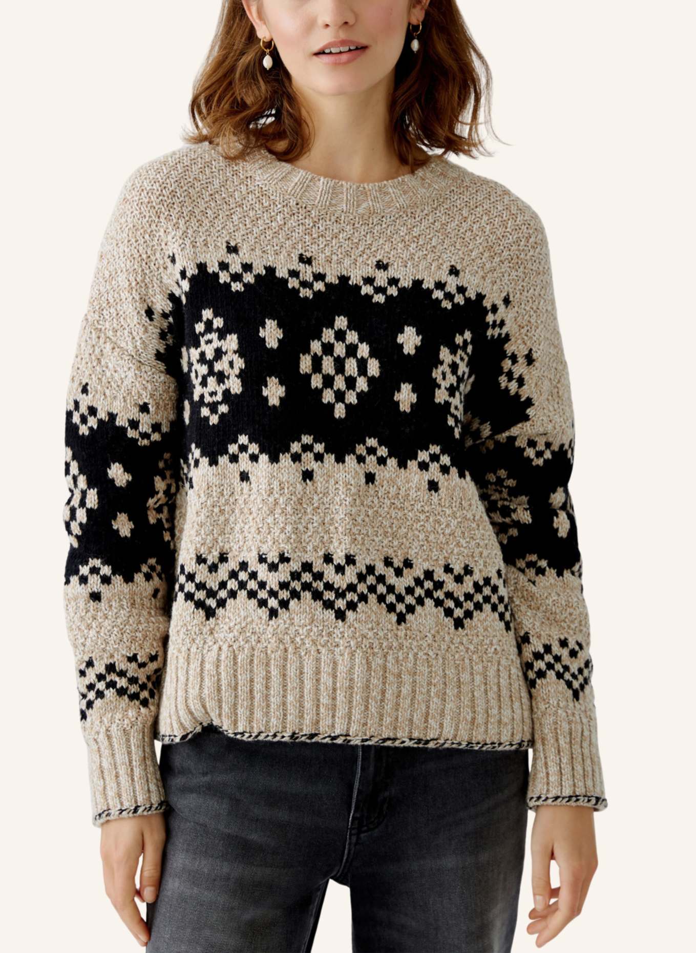 oui Pullover, Farbe: BEIGE (Bild 3)