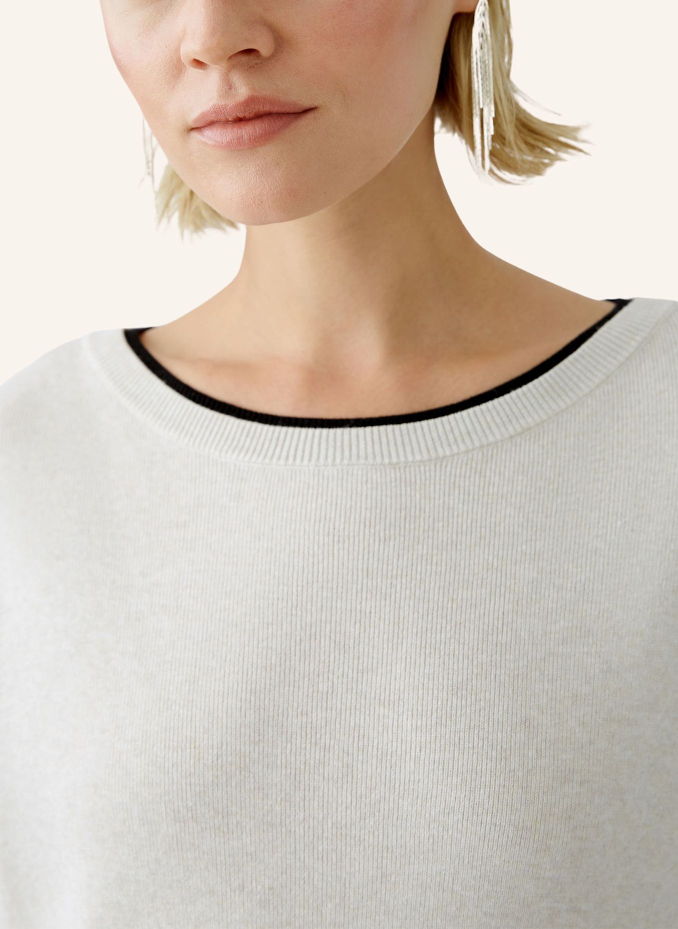 oui Pullover LEEZA: WEISS