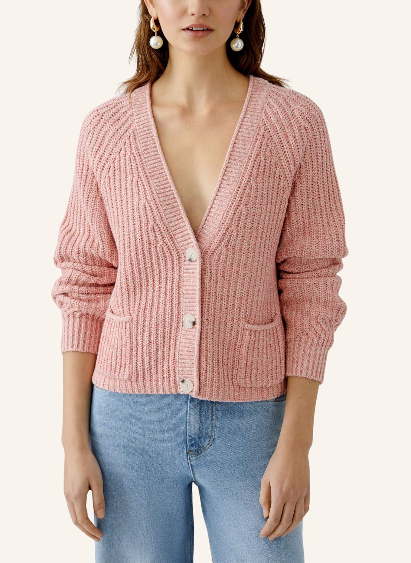 oui Strickjacke LAFONYA: ROSA