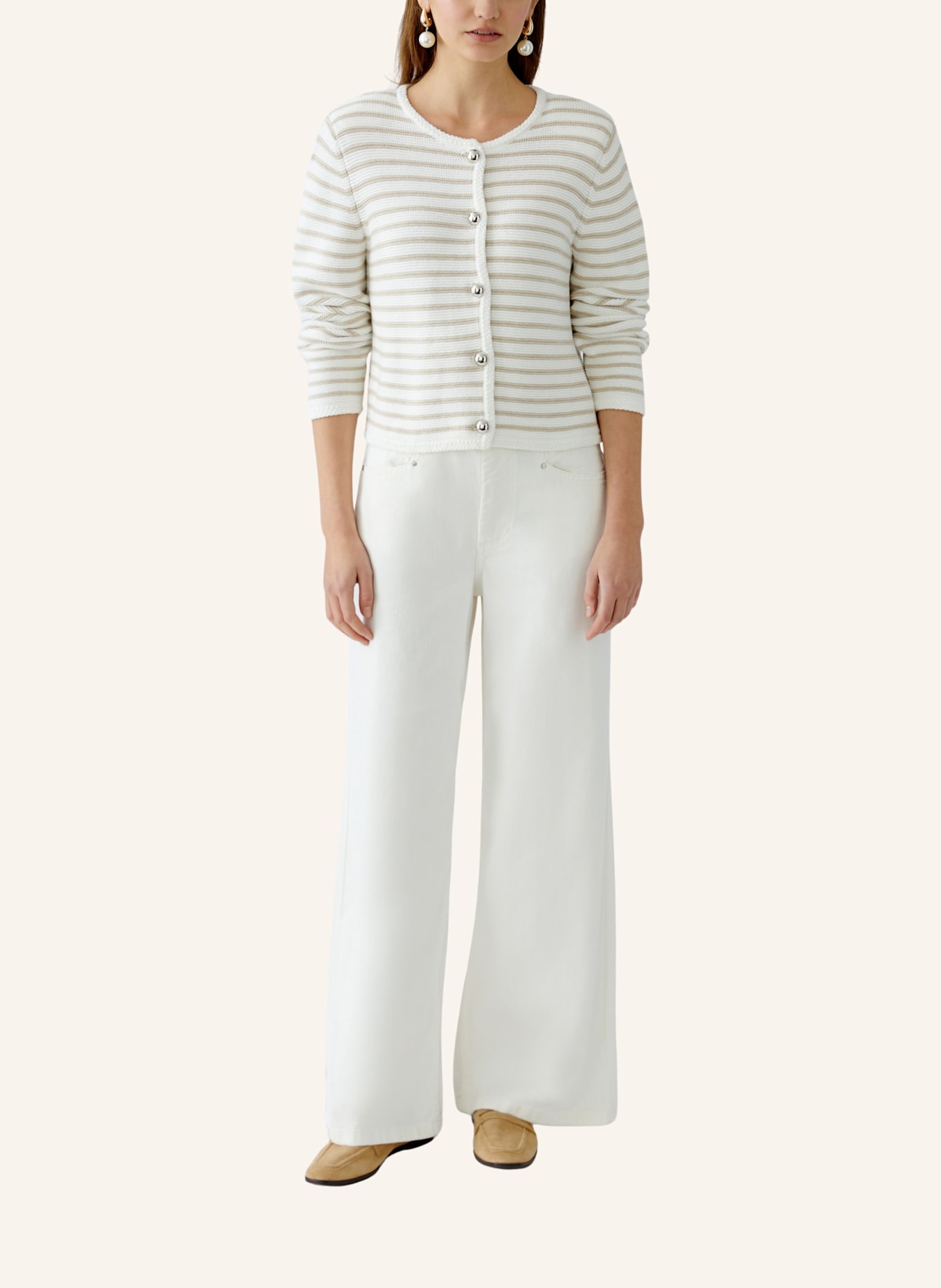 oui Strickjacke: WEISS