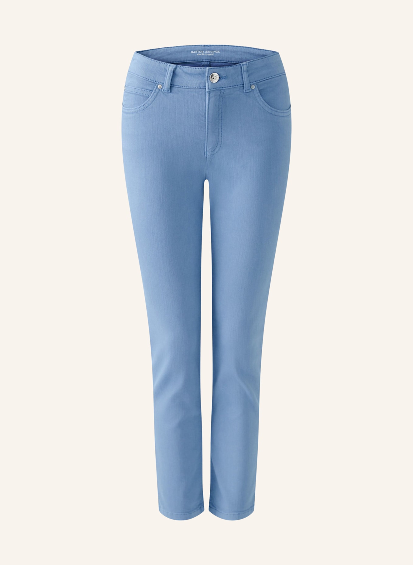 oui Skinny Jeans BAXTOR CROPPED: BLAU