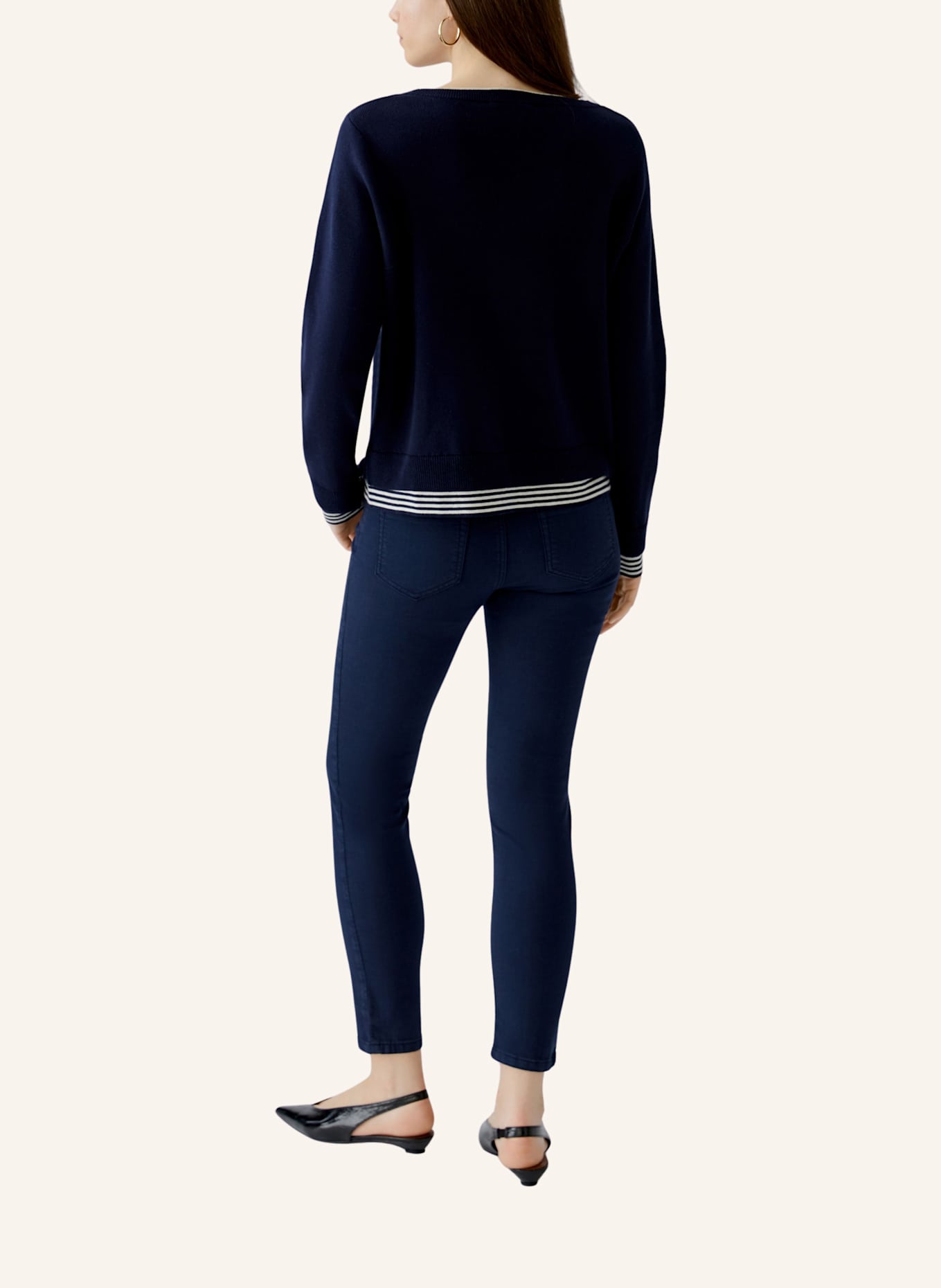 oui Pullover LEEZA: BLAU