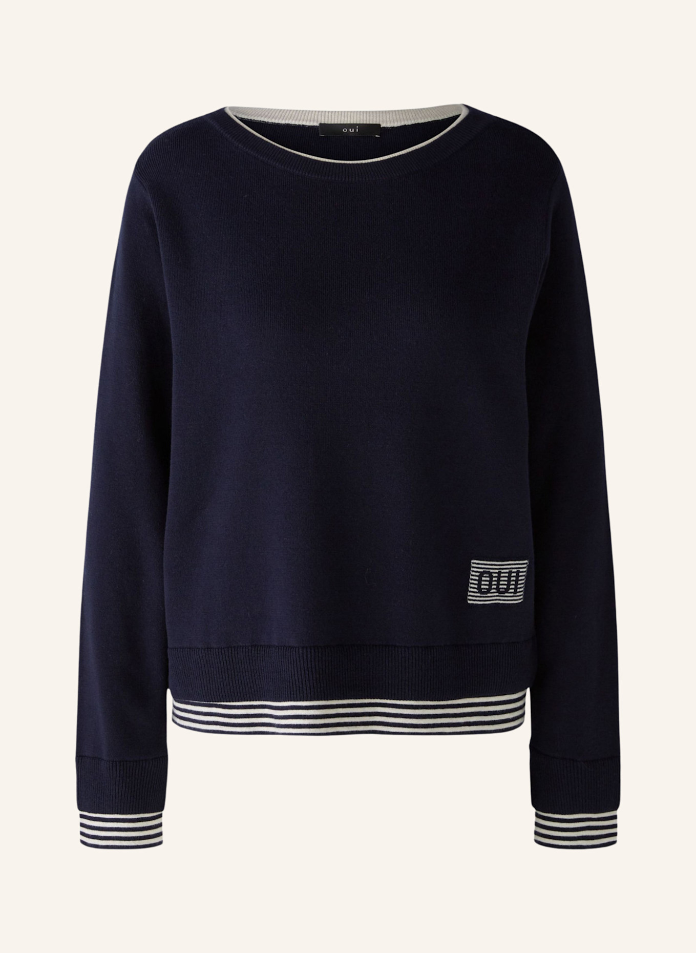 oui Pullover LEEZA: BLAU