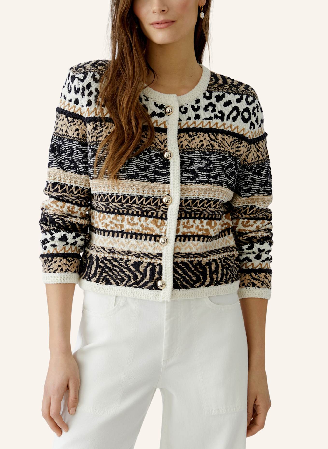 oui Strickjacke: BRAUN