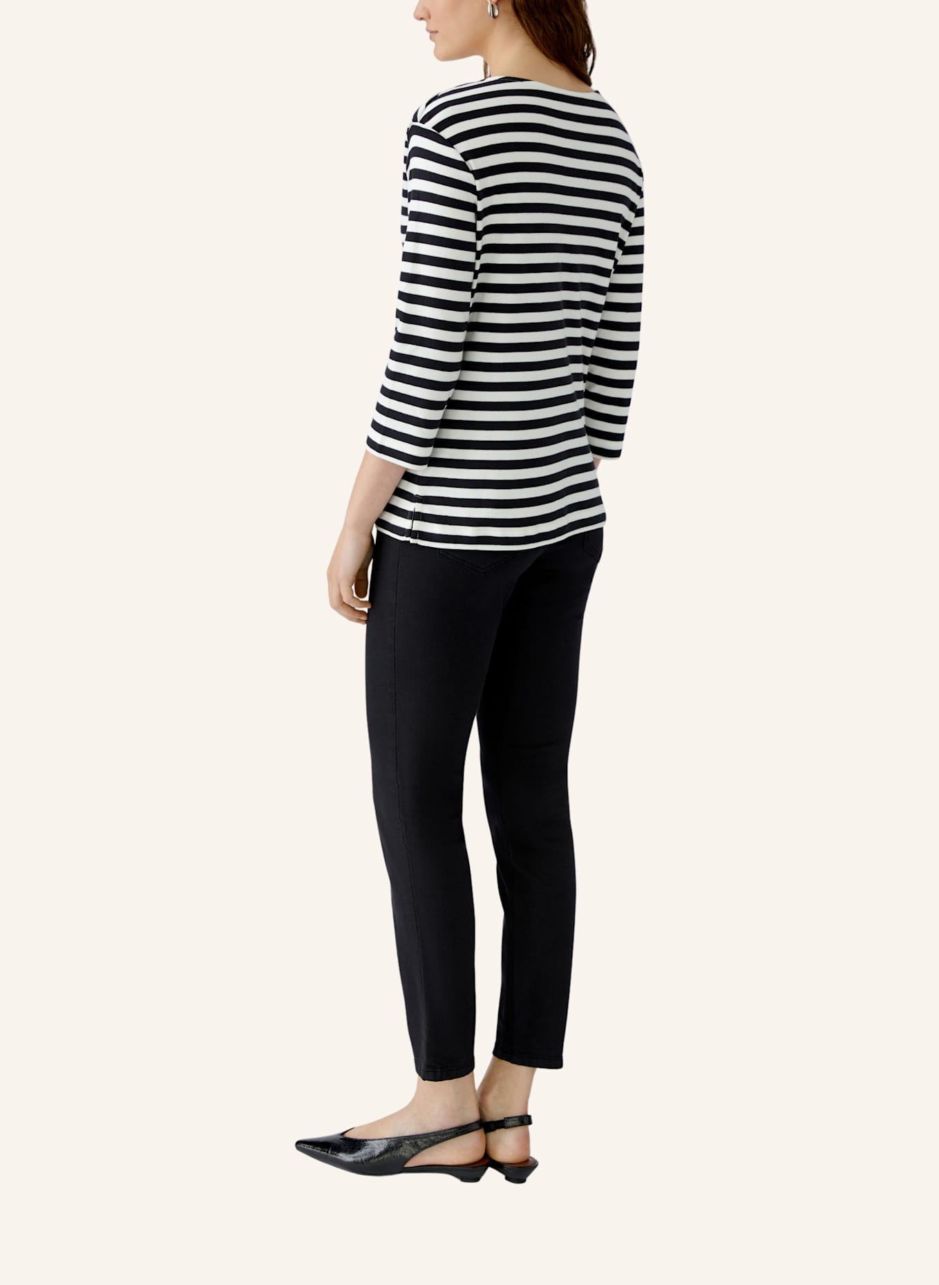 oui Longsleeve SOLEILA: SCHWARZ