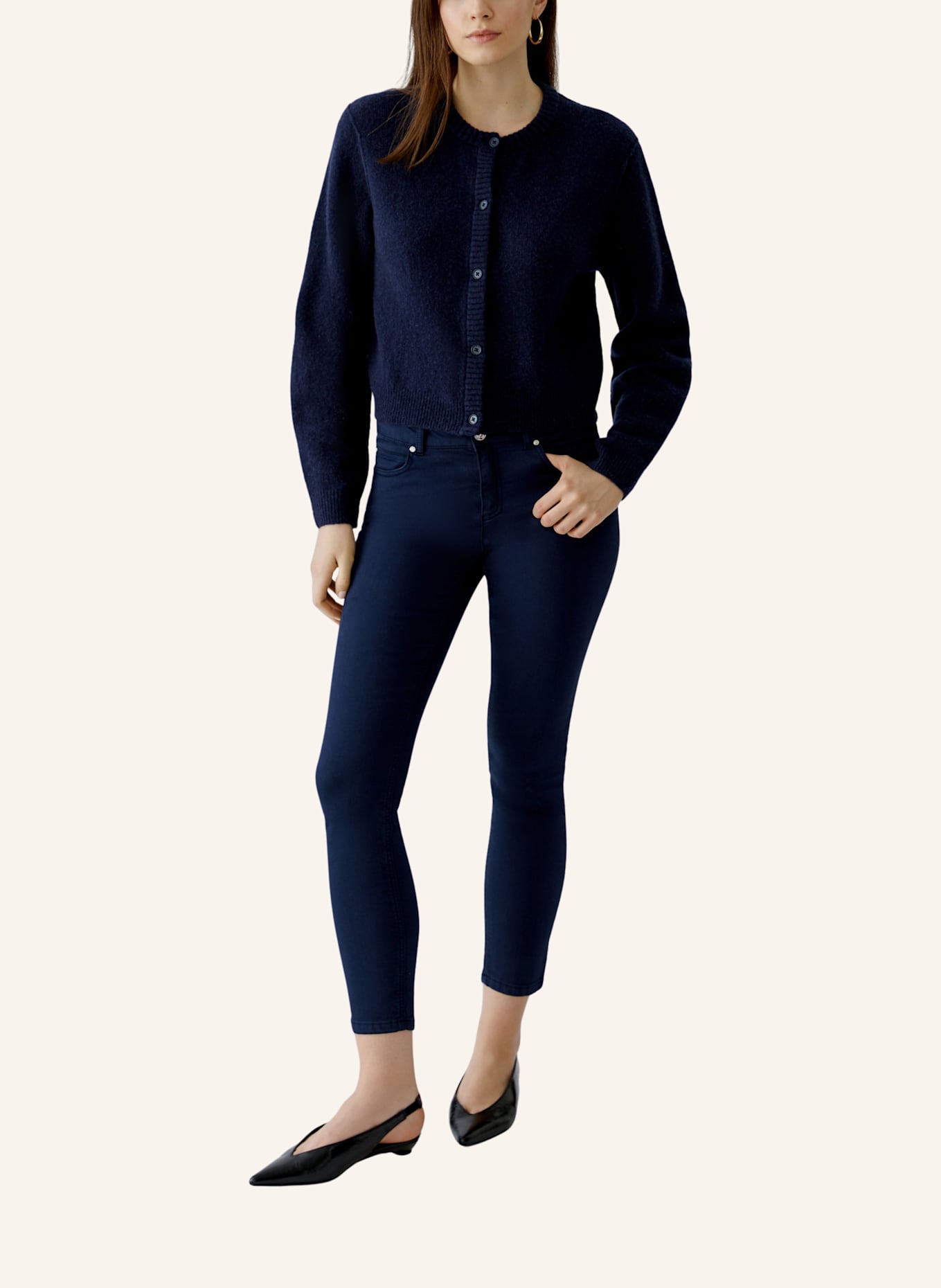 oui Strickjacke ILAYA: BLAU