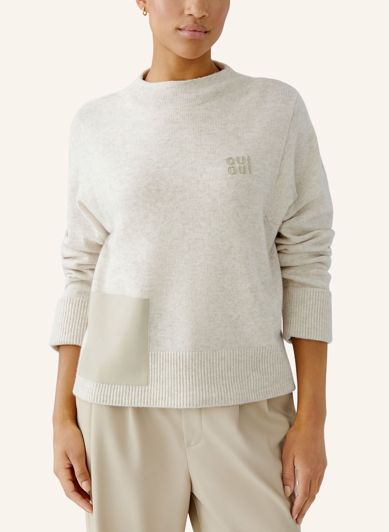 oui Pullover: BEIGE
