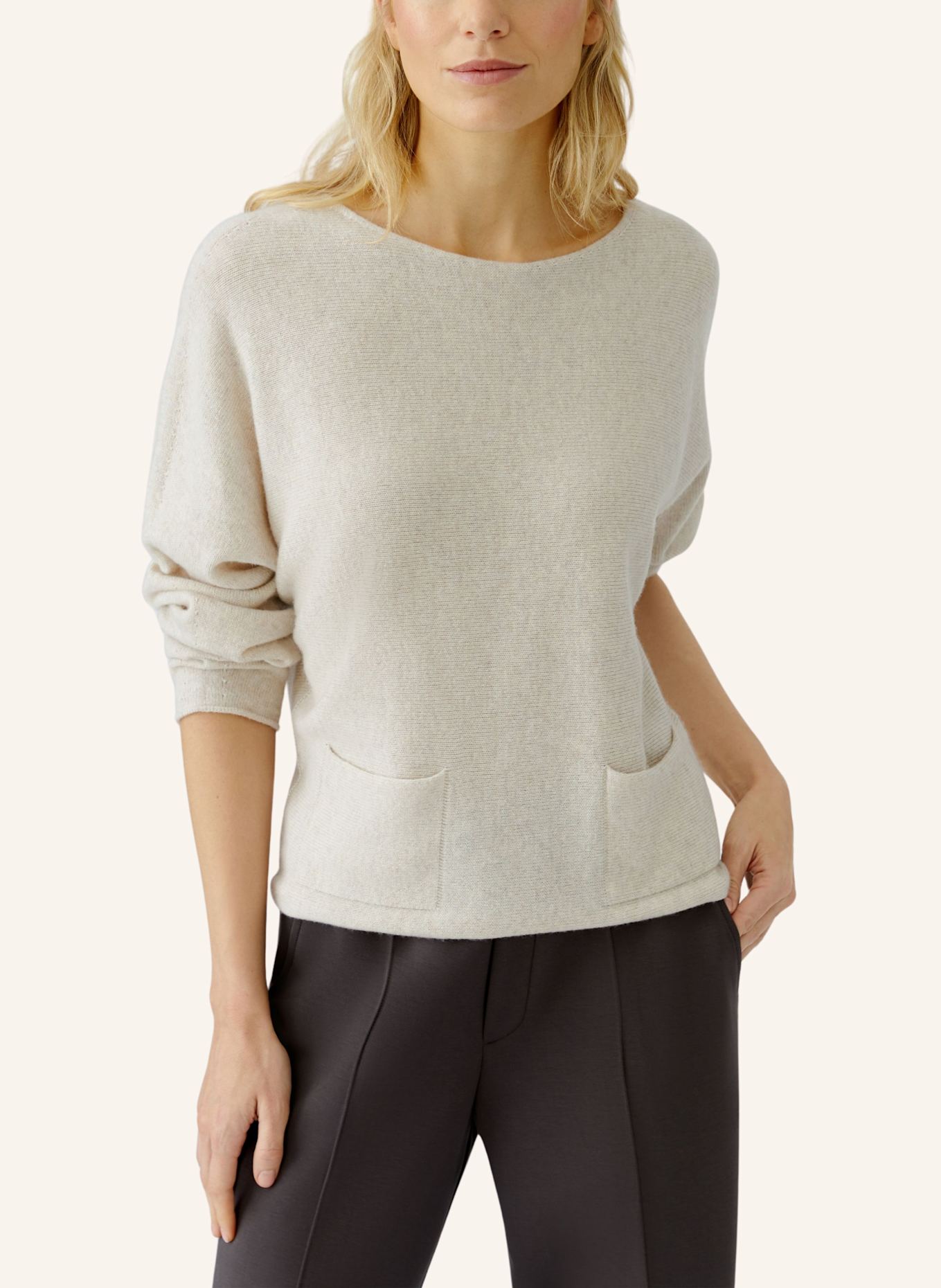 oui Pullover: BEIGE