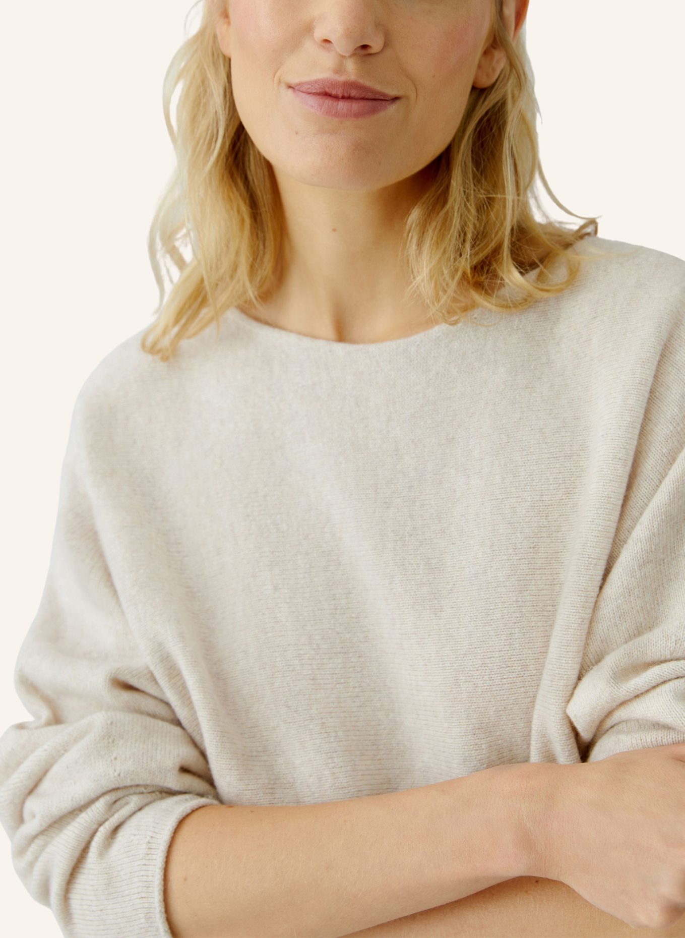oui Pullover: BEIGE