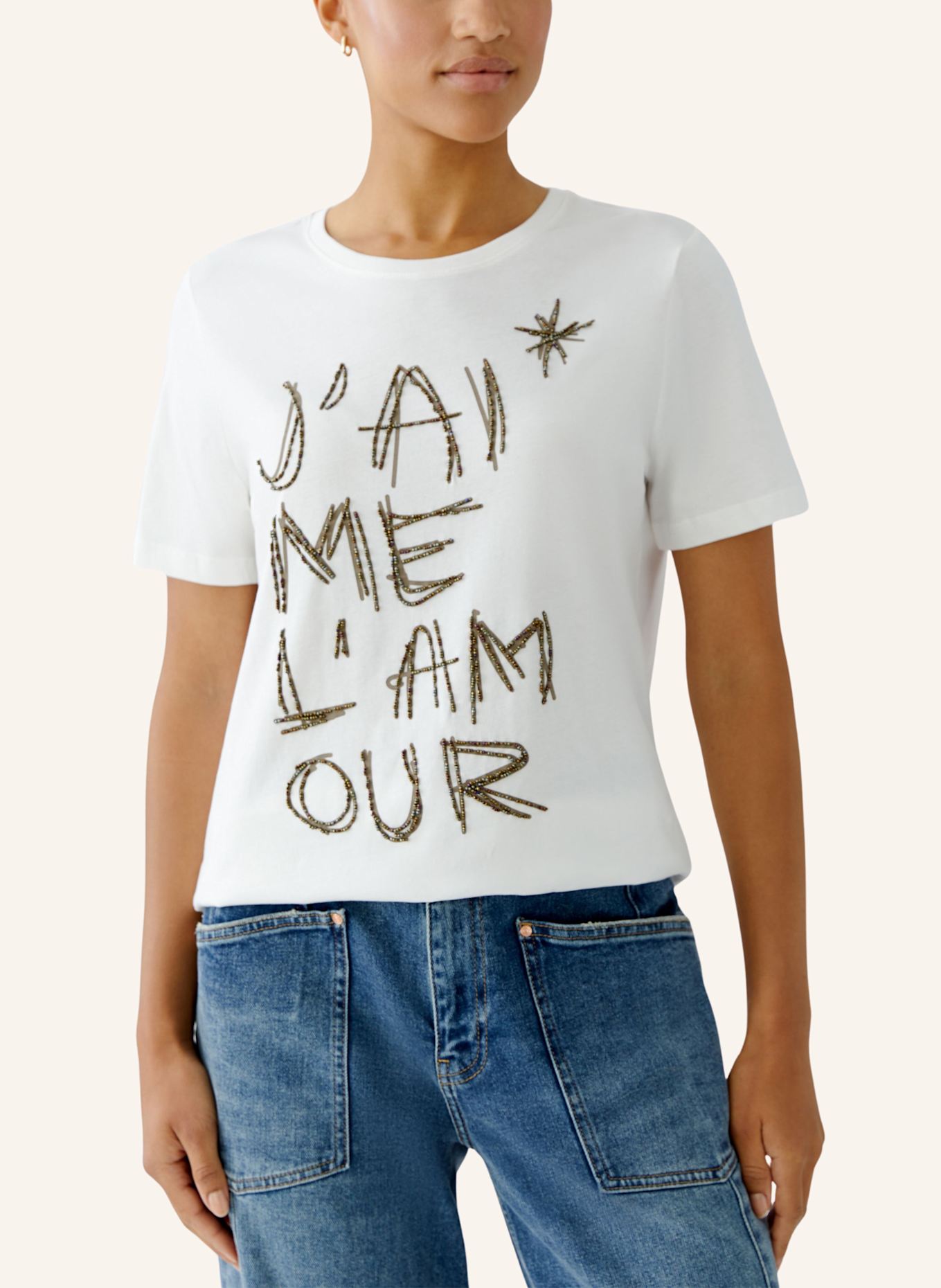 oui T-Shirt: WEISS