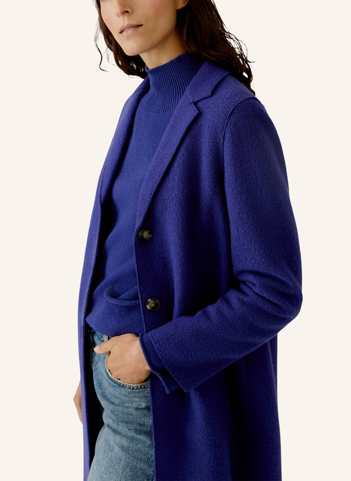 oui Mantel MAYSON: BLAU