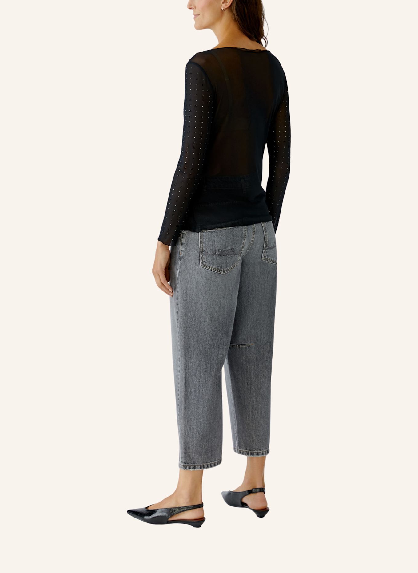 oui Longsleeve: SCHWARZ