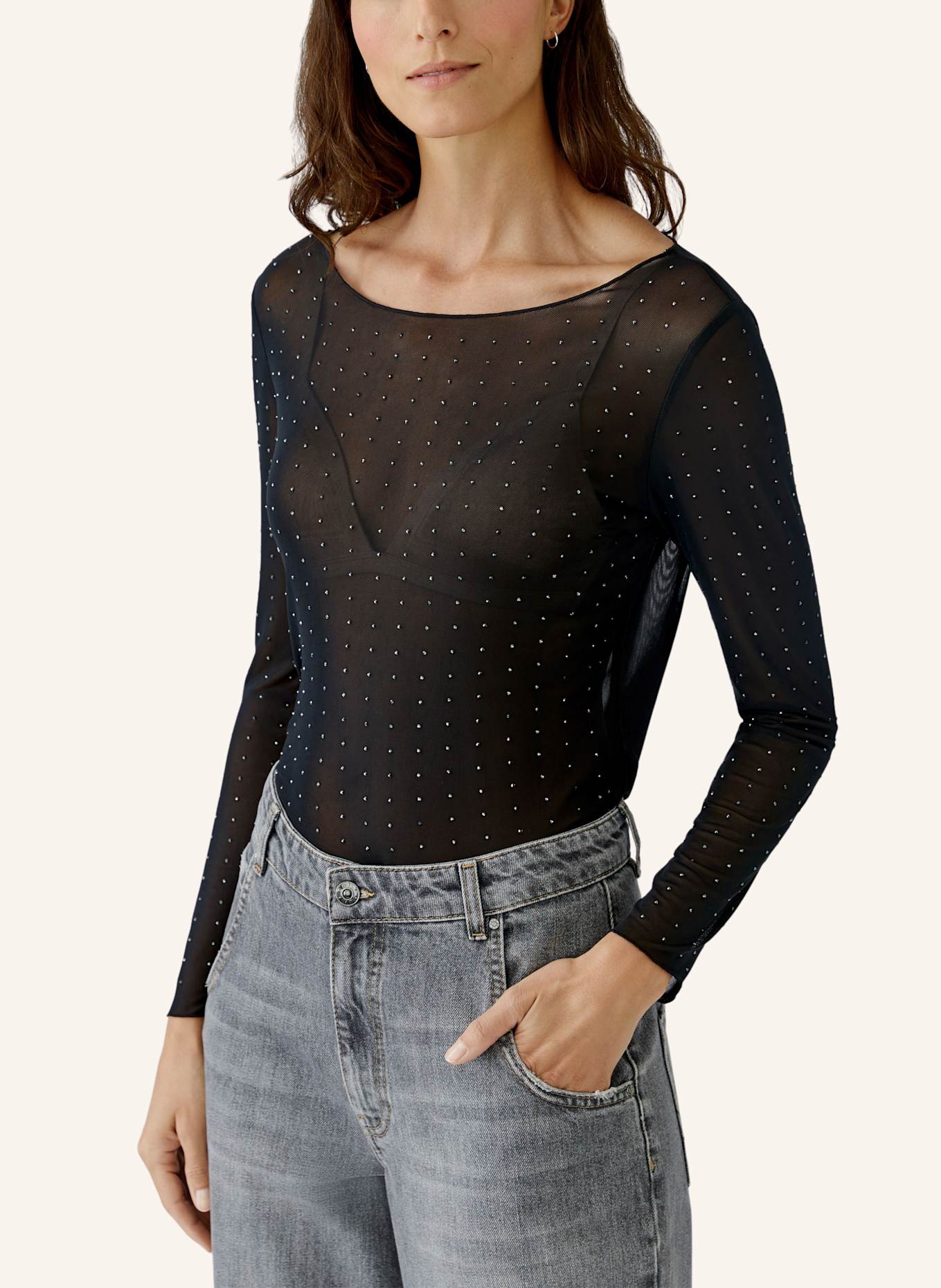 oui Longsleeve: SCHWARZ