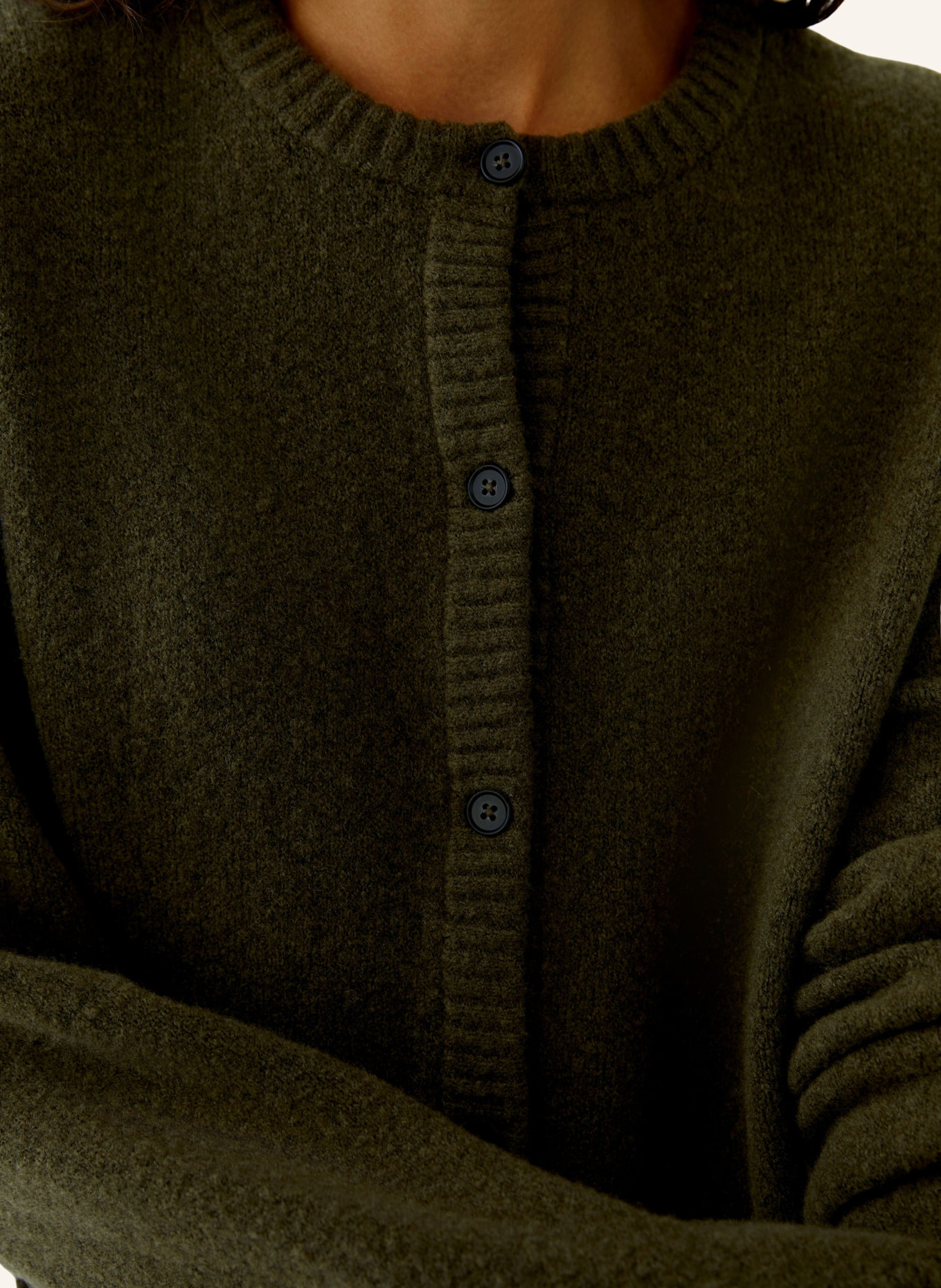 oui Strickjacke ILAYA: GRÜN