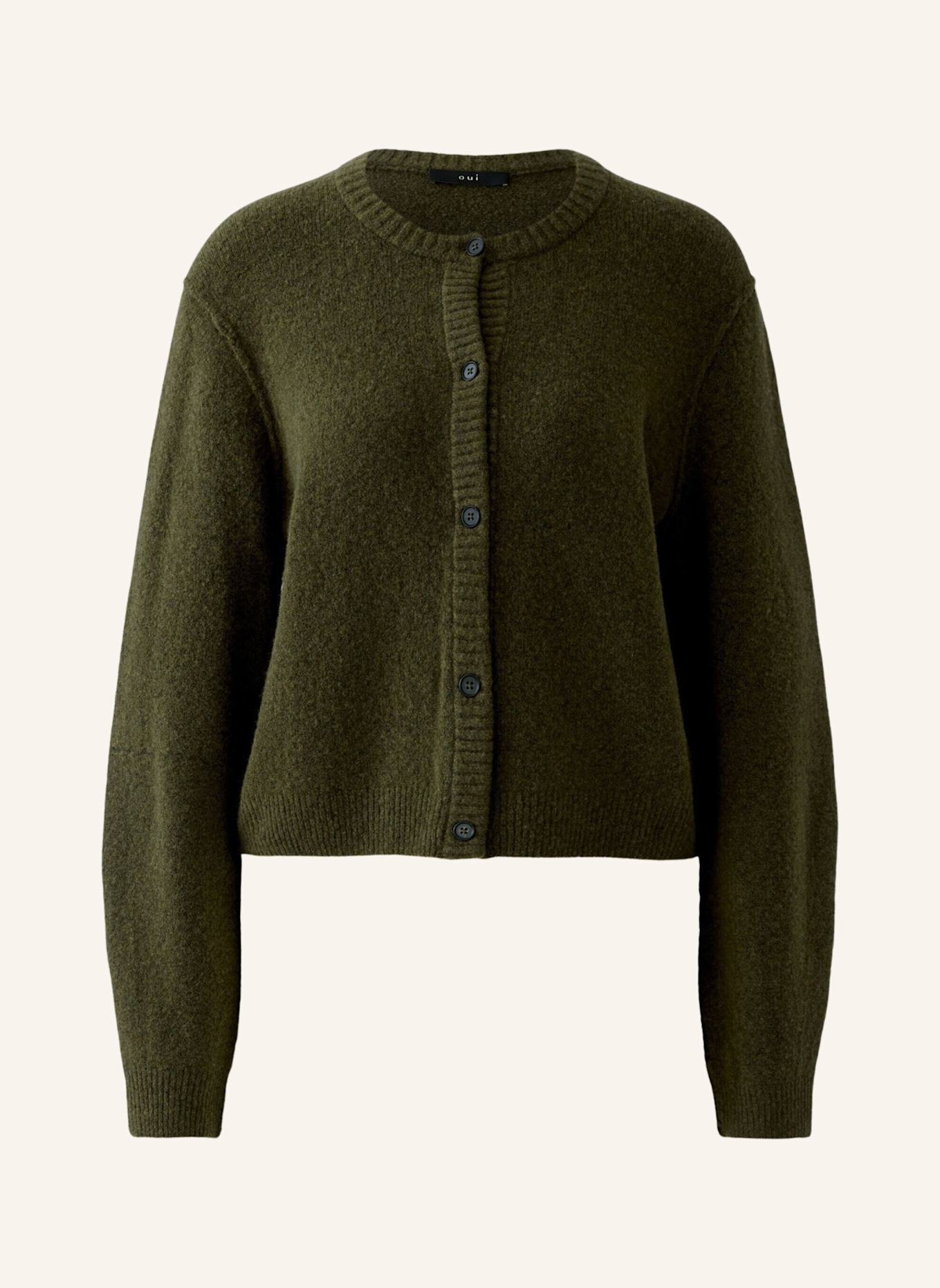 oui Strickjacke ILAYA: GRÜN