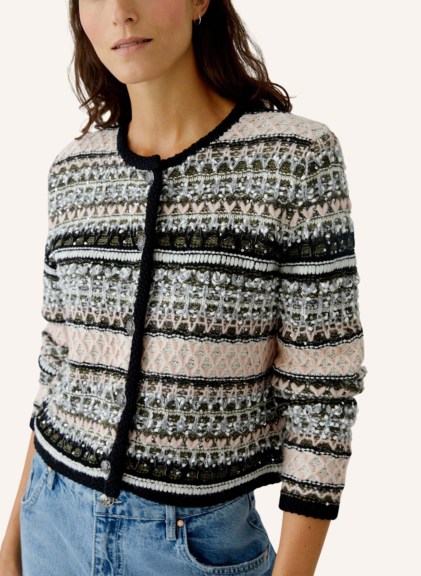 oui Strickjacke: GRÜN