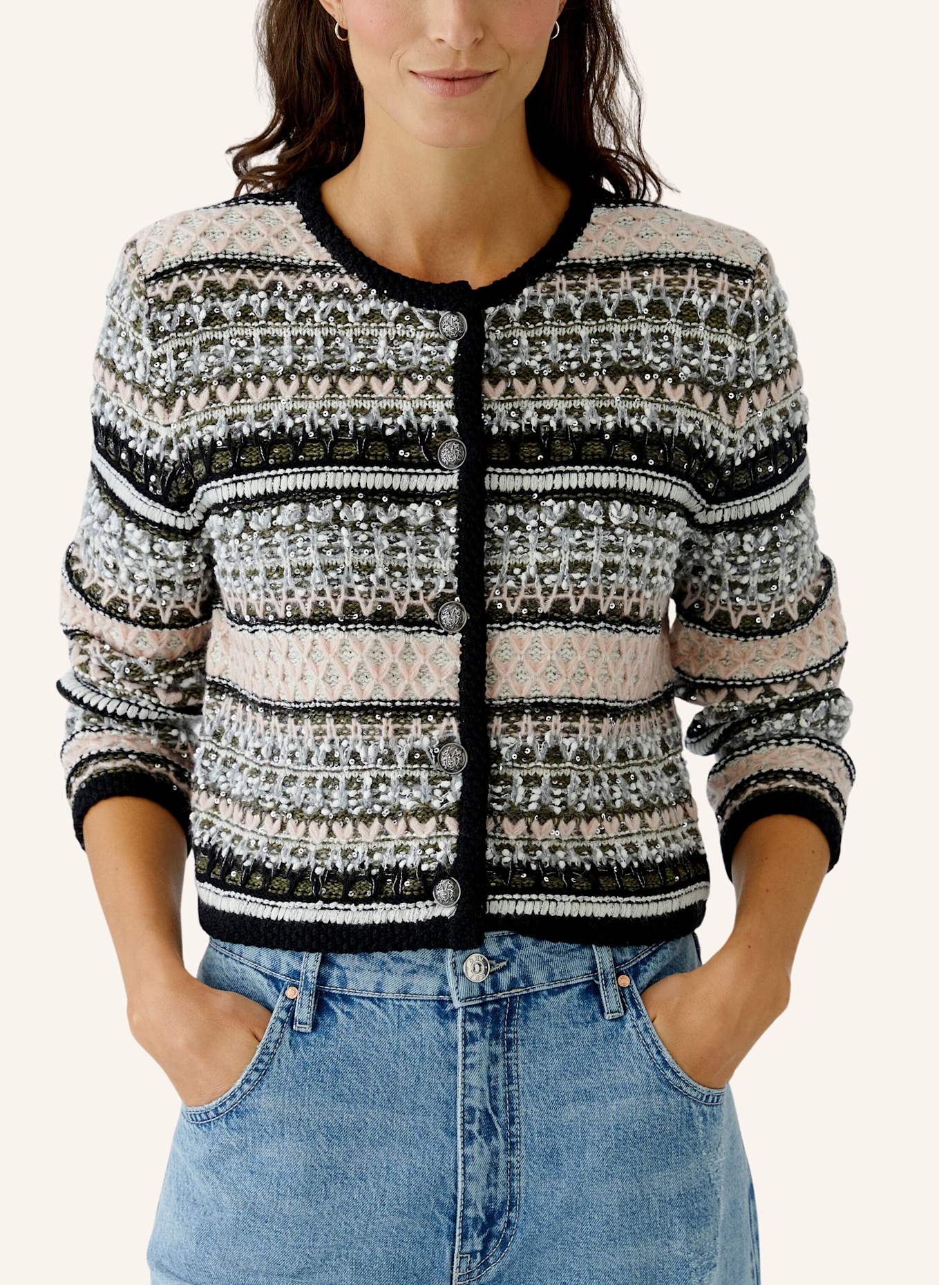 oui Strickjacke: GRÜN