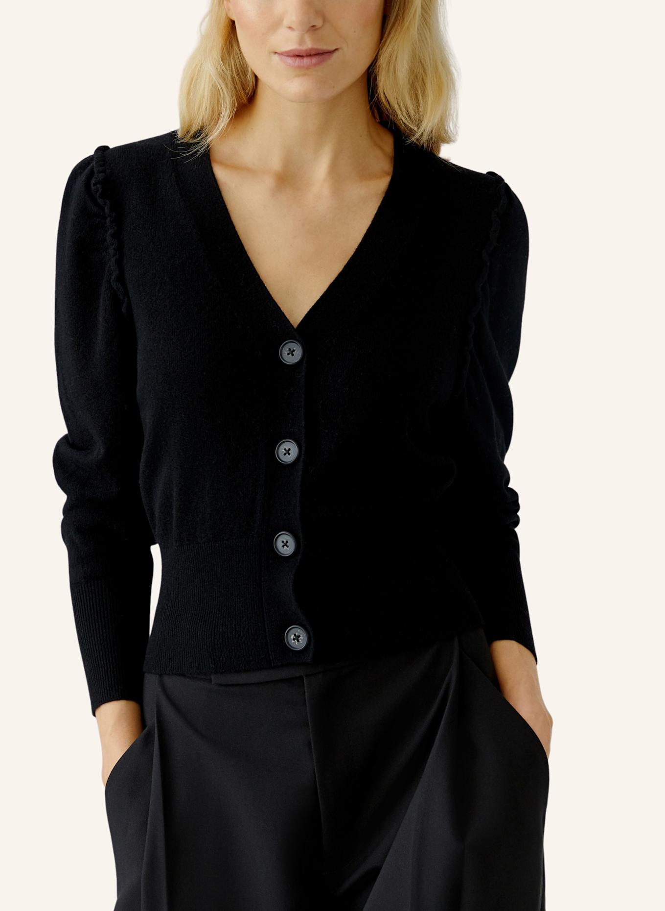 oui Strickjacke: SCHWARZ