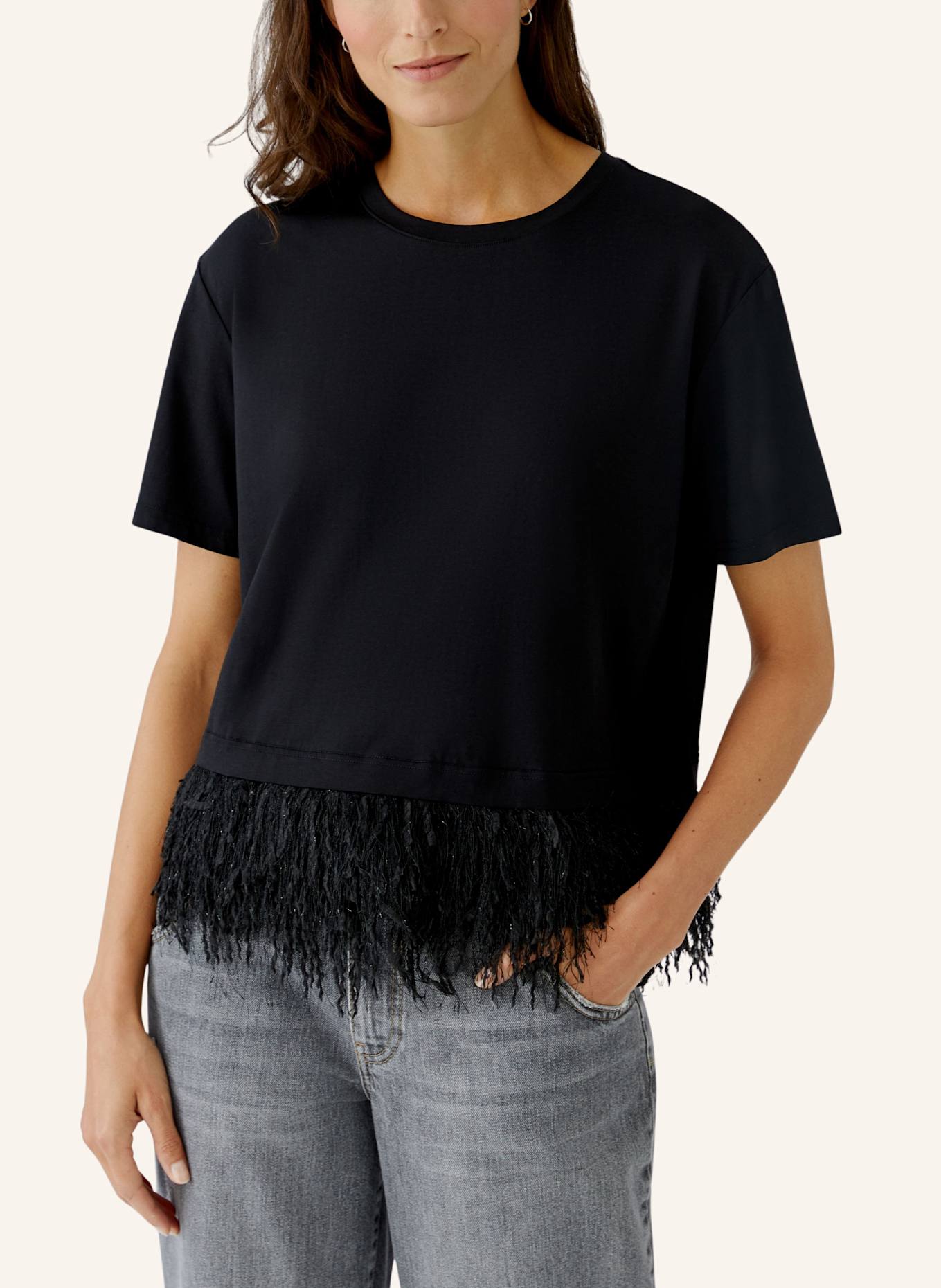 oui T-Shirt: SCHWARZ