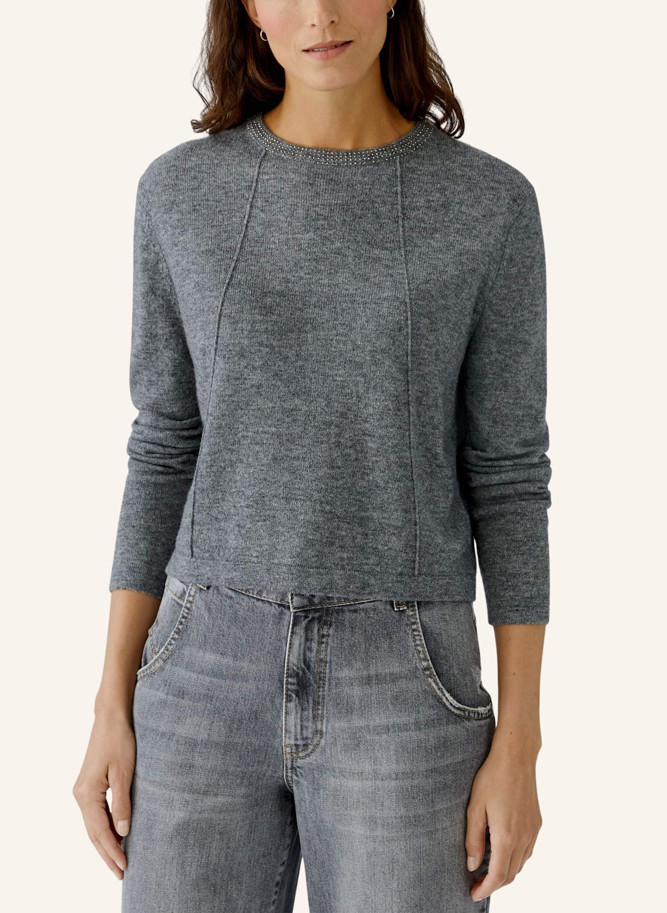 oui Pullover: GRAU