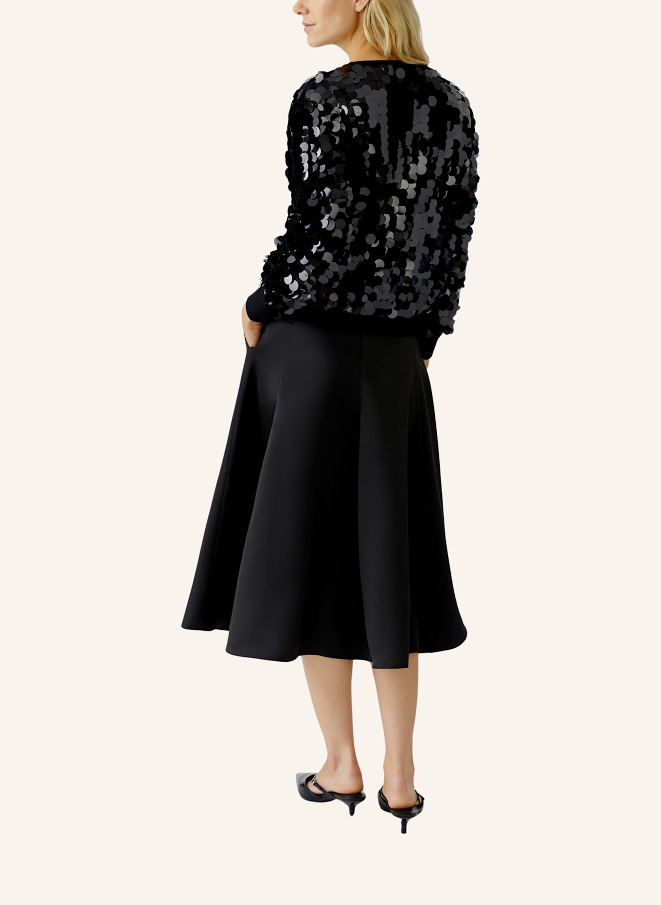 oui Pullover: SCHWARZ