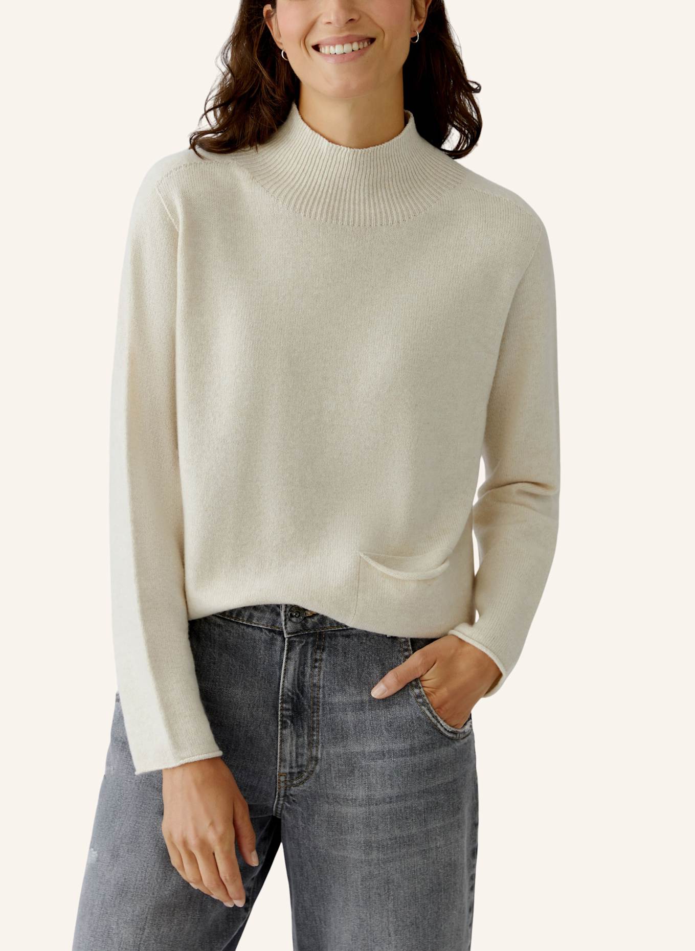 oui Pullover: BEIGE