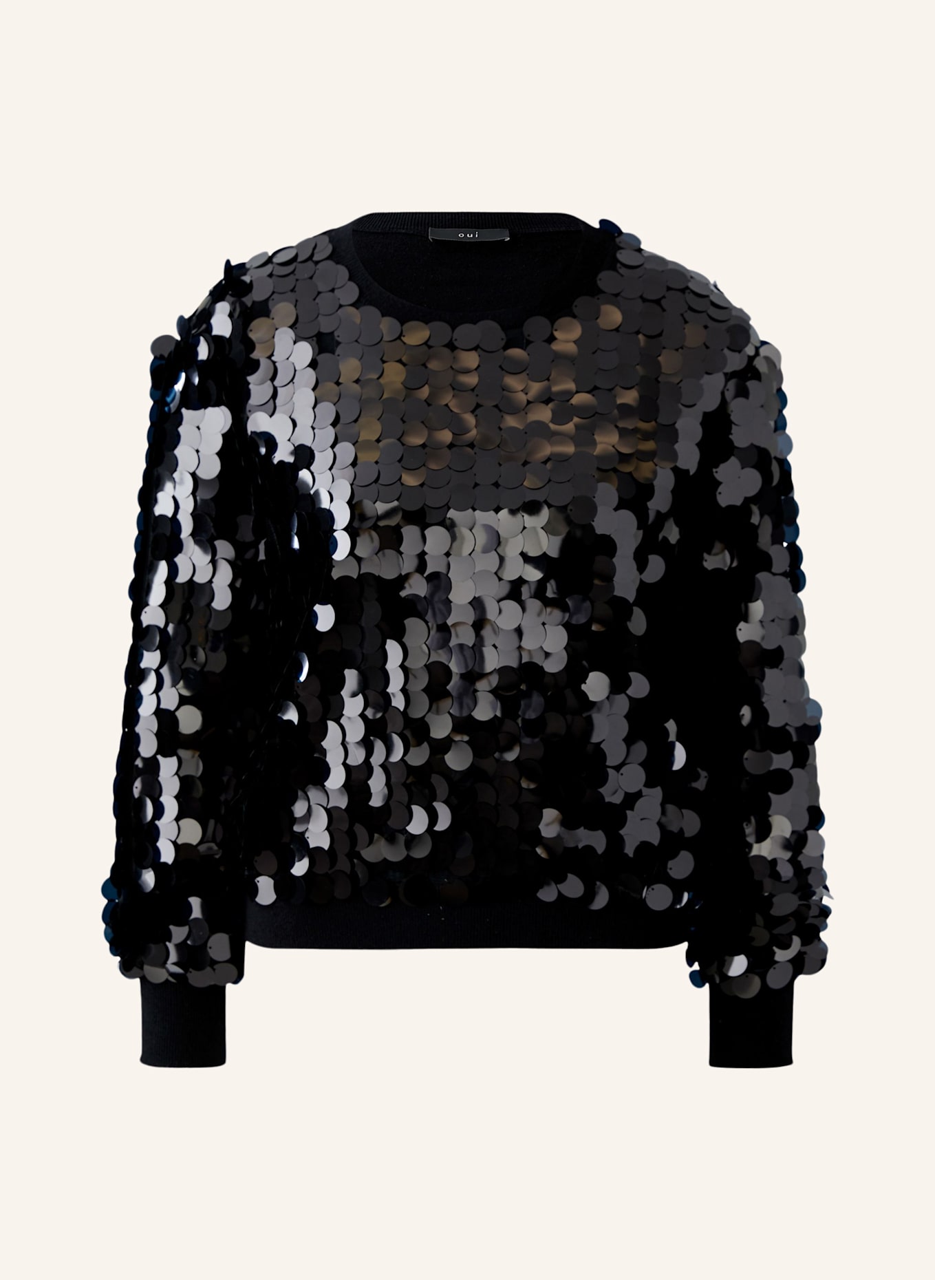 oui Pullover: SCHWARZ