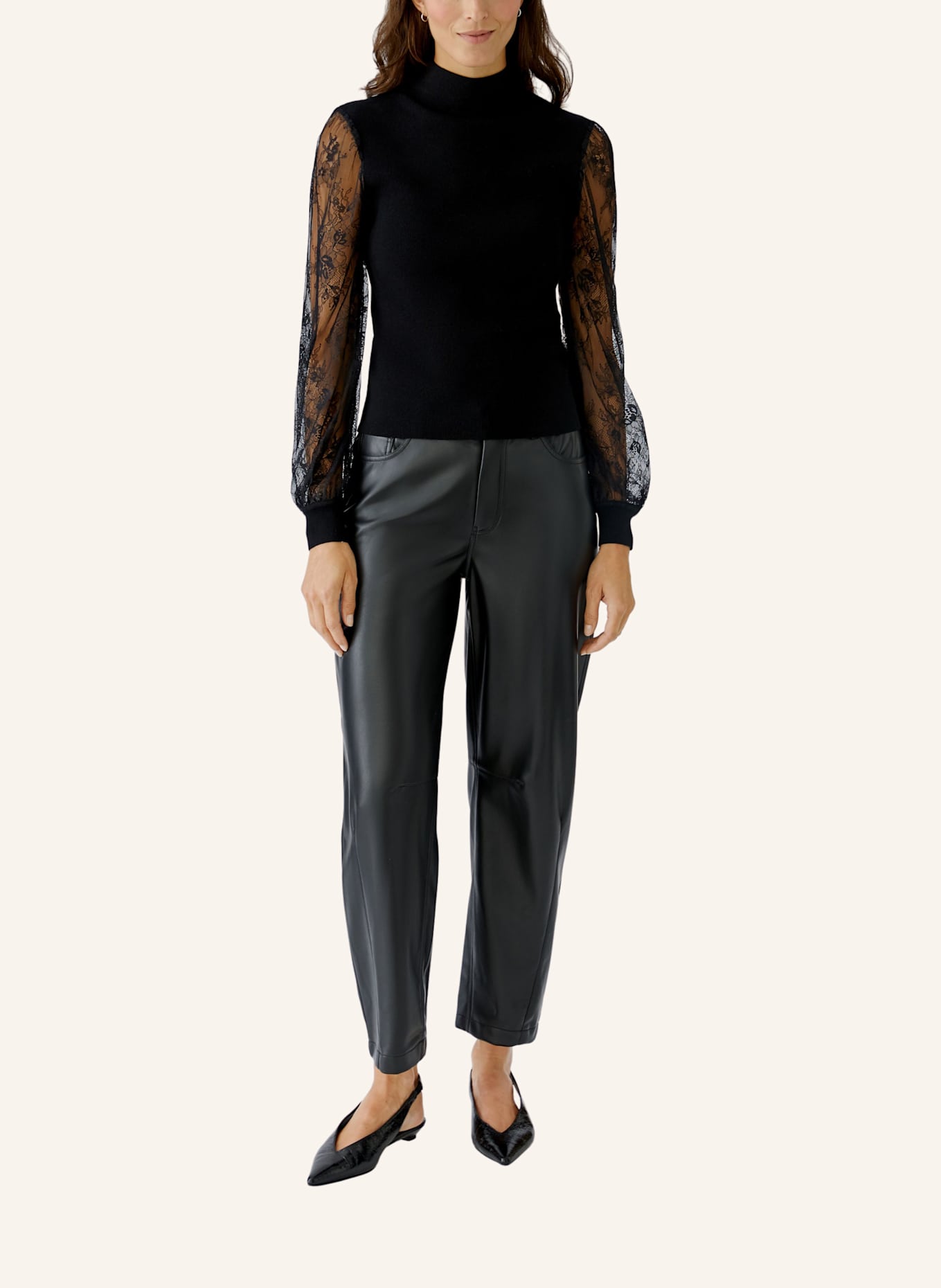 oui Pullover: SCHWARZ