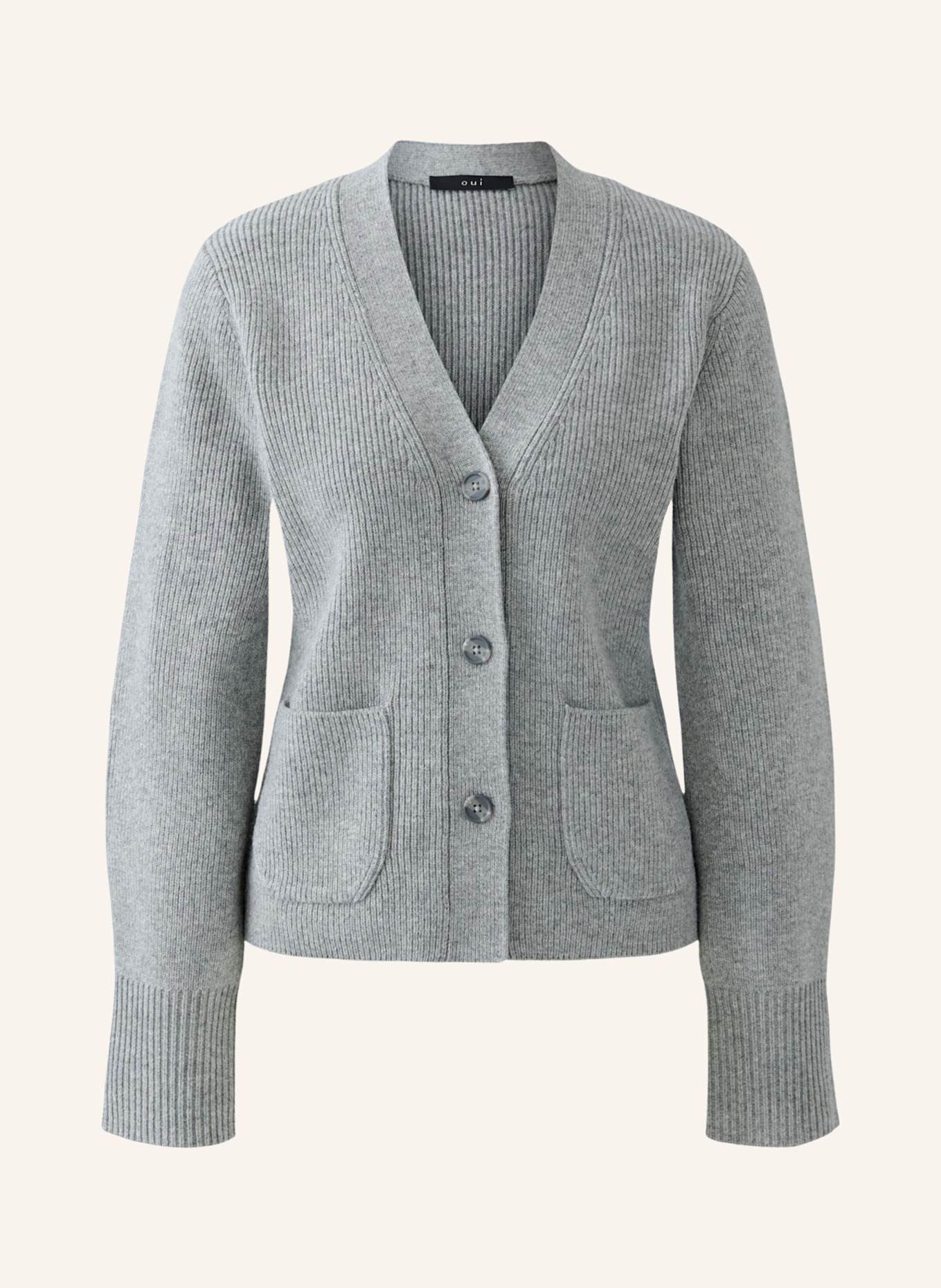 oui Strickjacke: GRAU