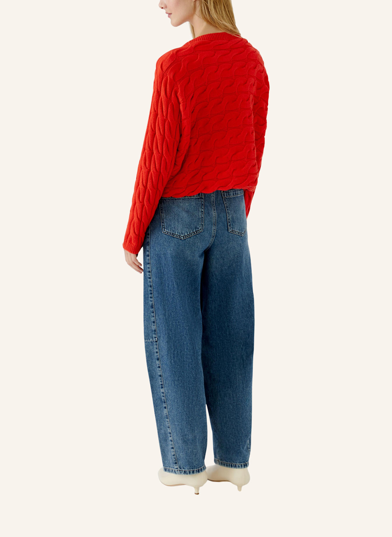 oui Pullover SIRAH: ROT