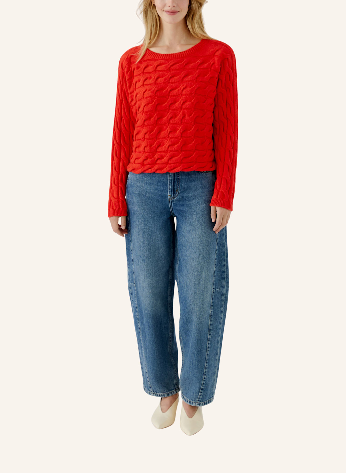 oui Pullover SIRAH: ROT