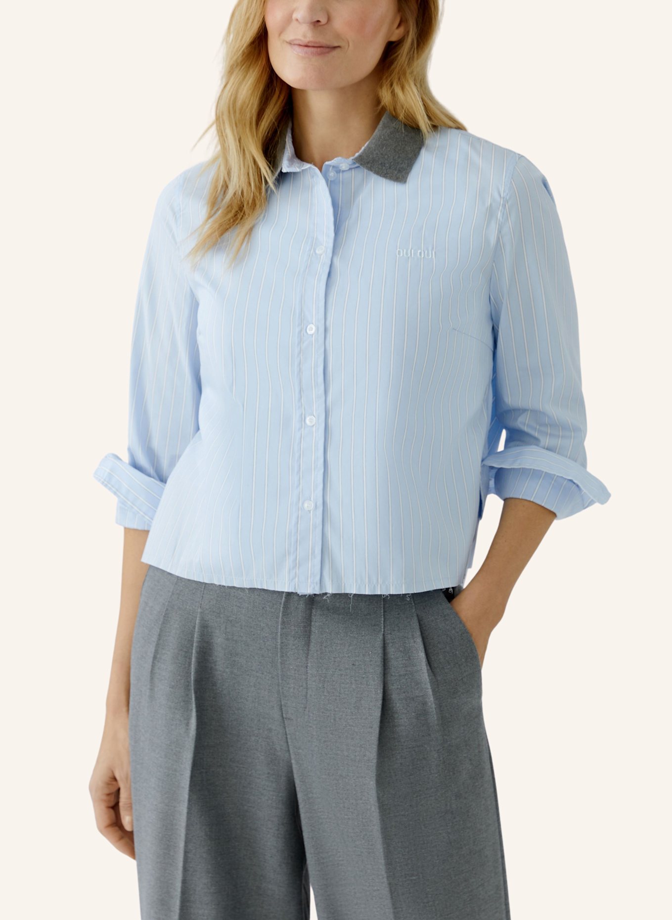 oui Bluse: BLAU