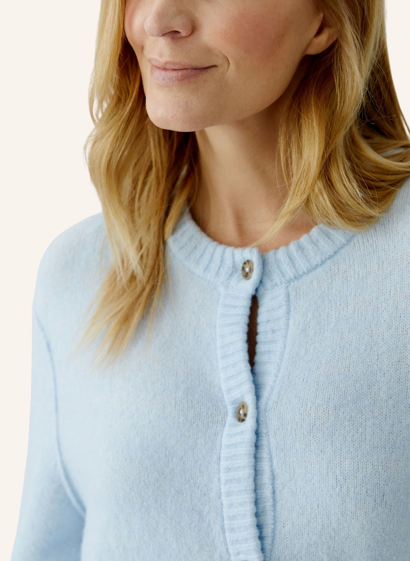 oui Strickjacke ILAYA: BLAU