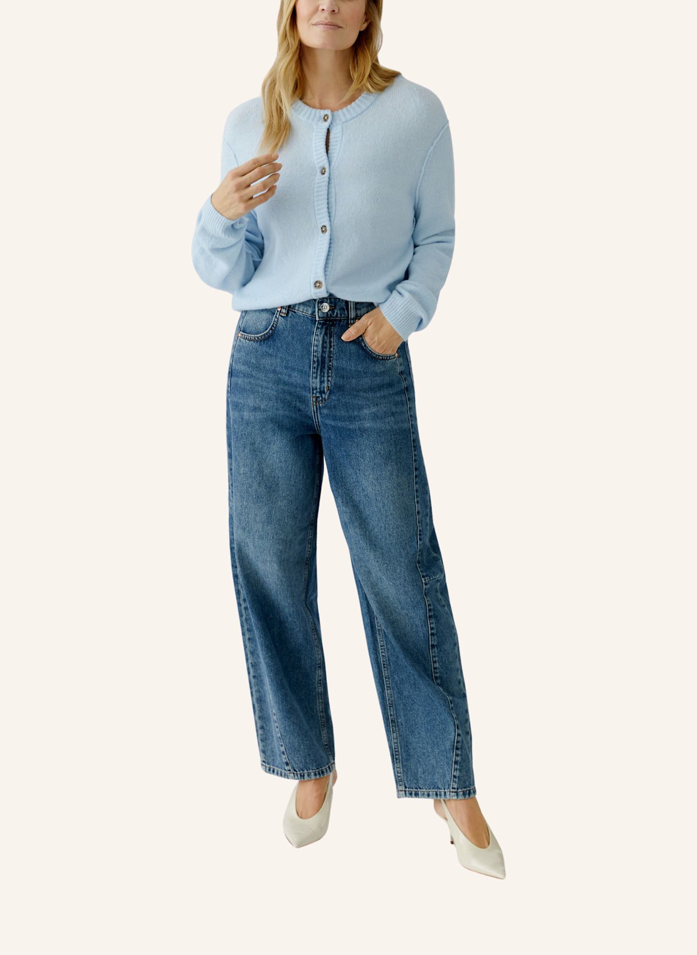 oui Strickjacke ILAYA: BLAU