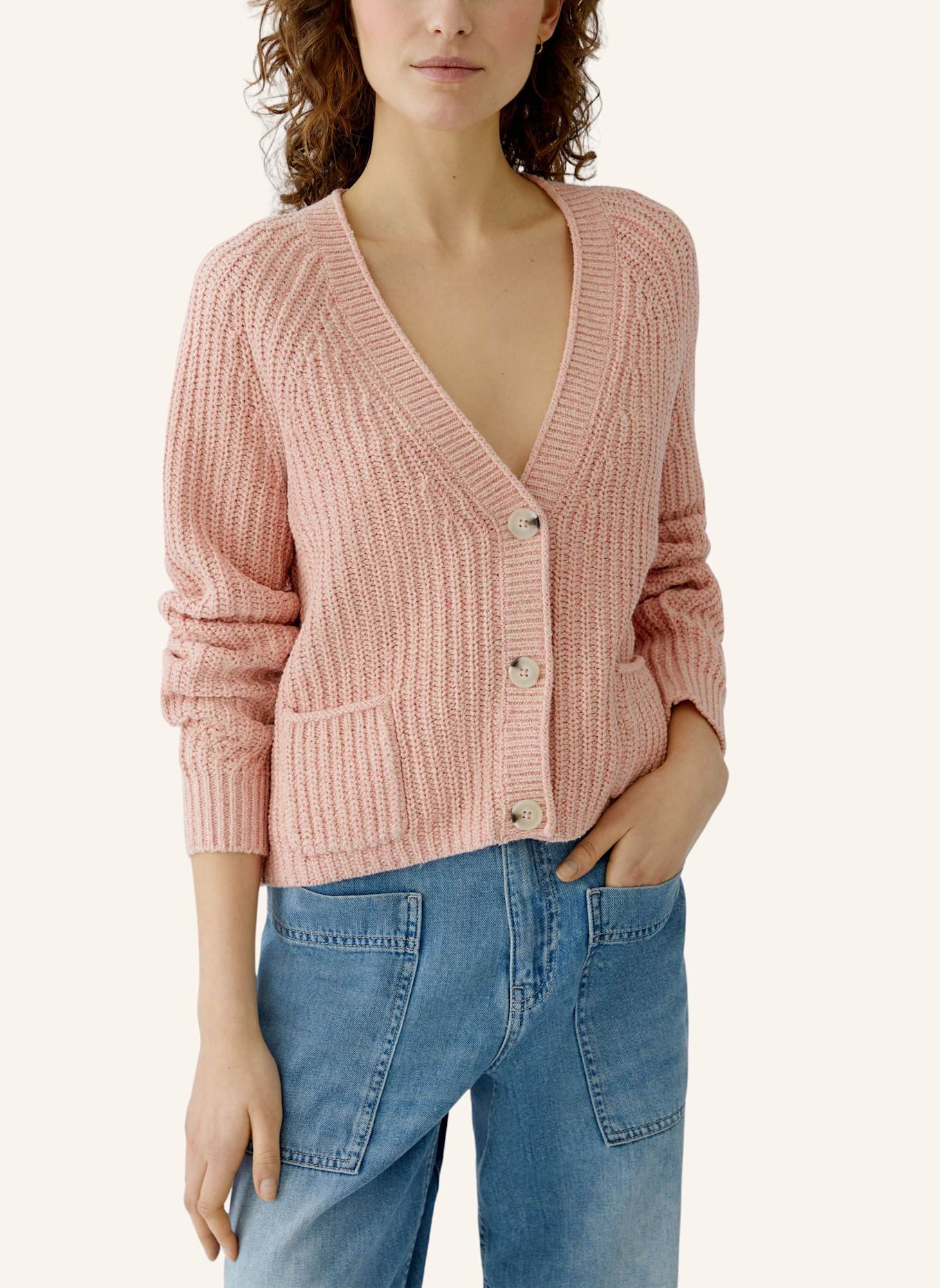 oui Strickjacke LAFONYA: ROSA