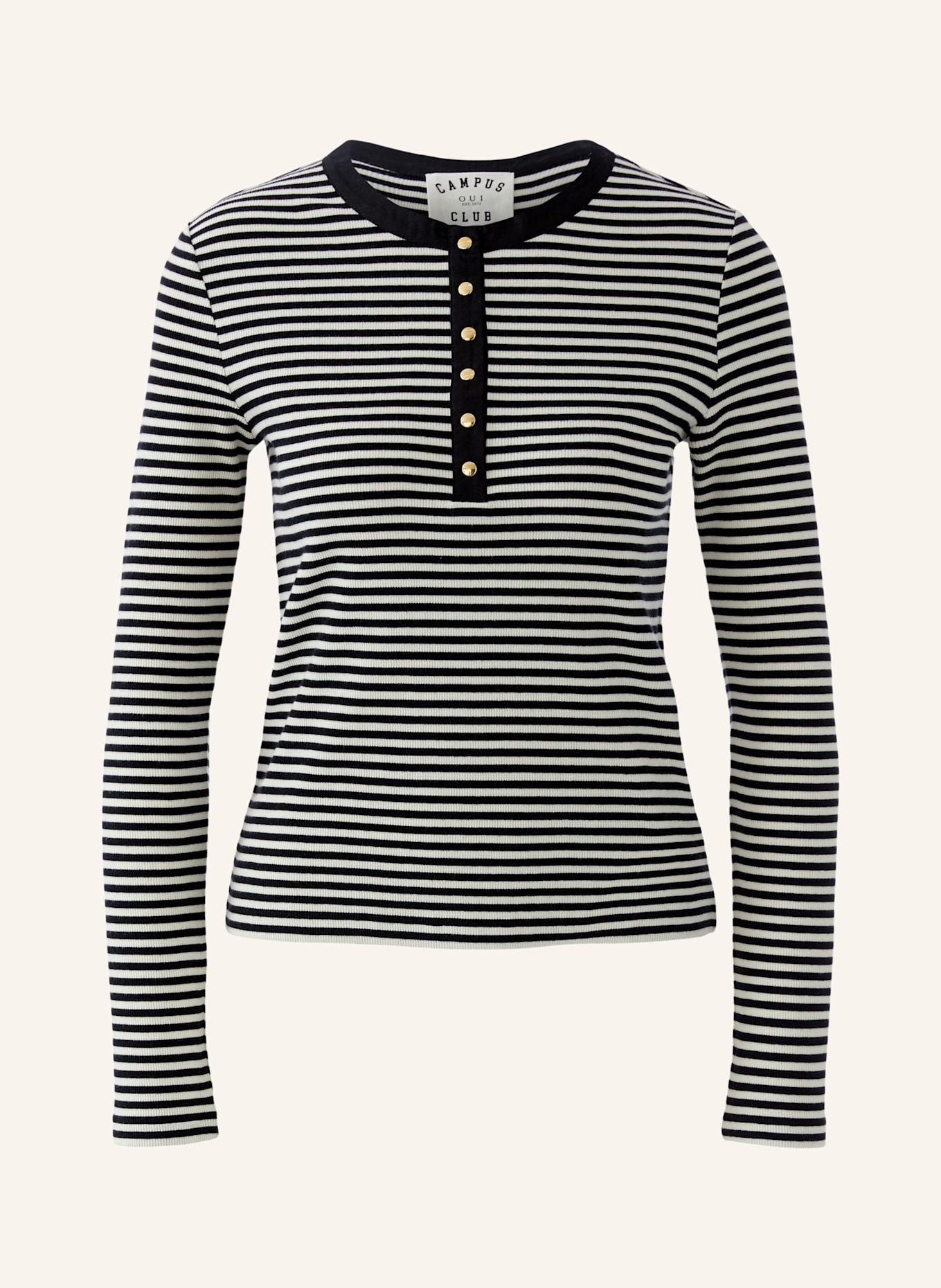 oui Longsleeve: WEISS/ SCHWARZ