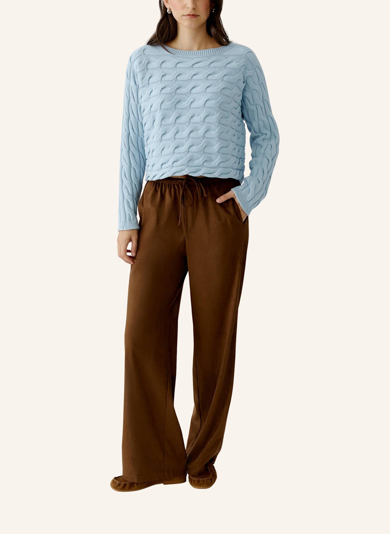 oui Pullover SIRAH: BLAU