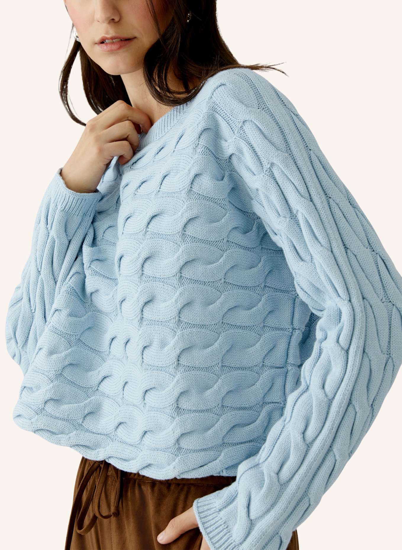 oui Pullover SIRAH: BLAU