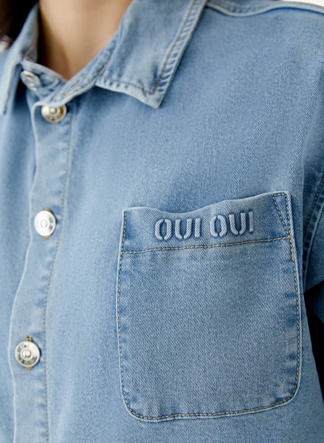 oui Bluse: BLAU