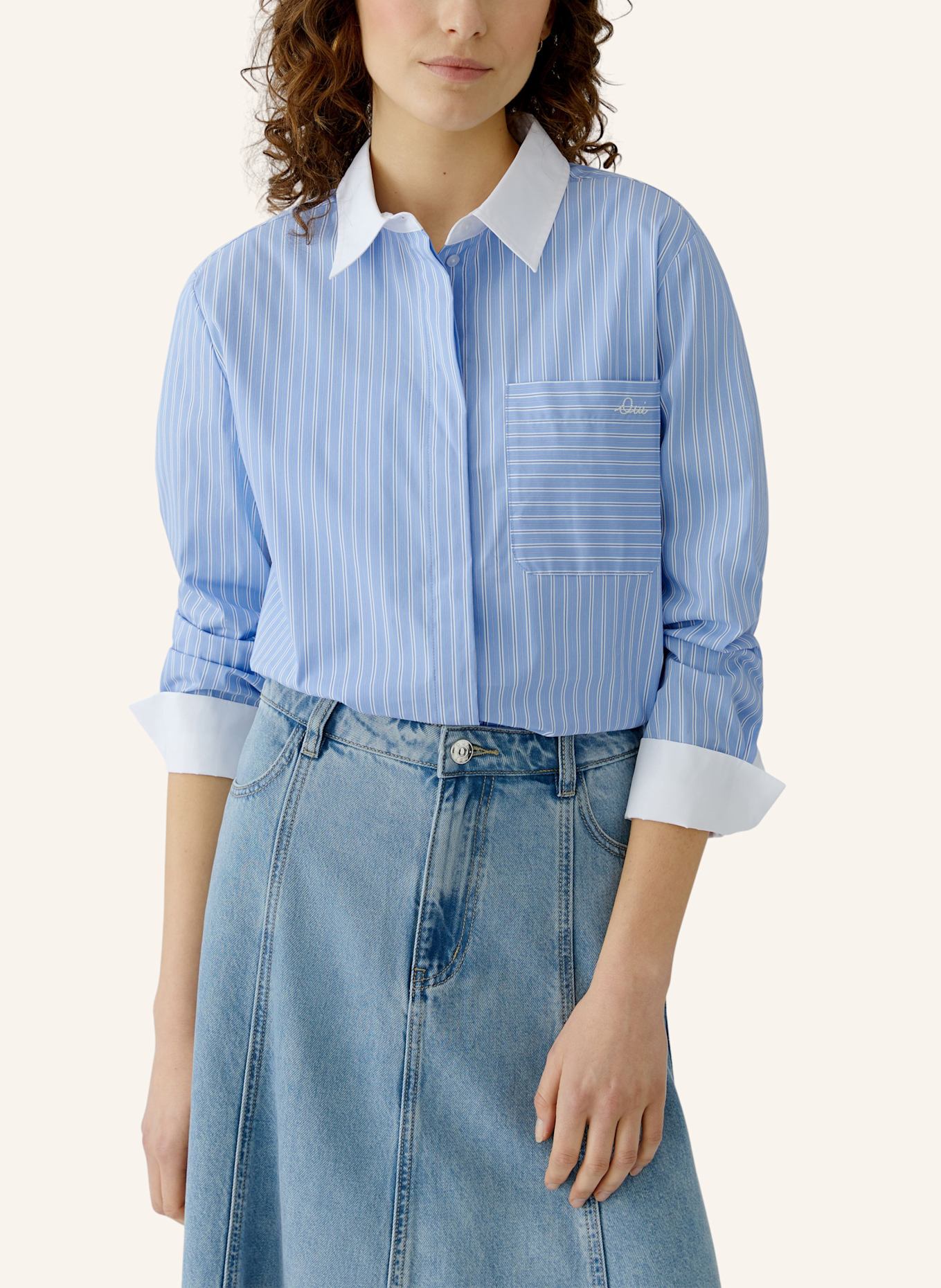 oui Bluse: BLAU