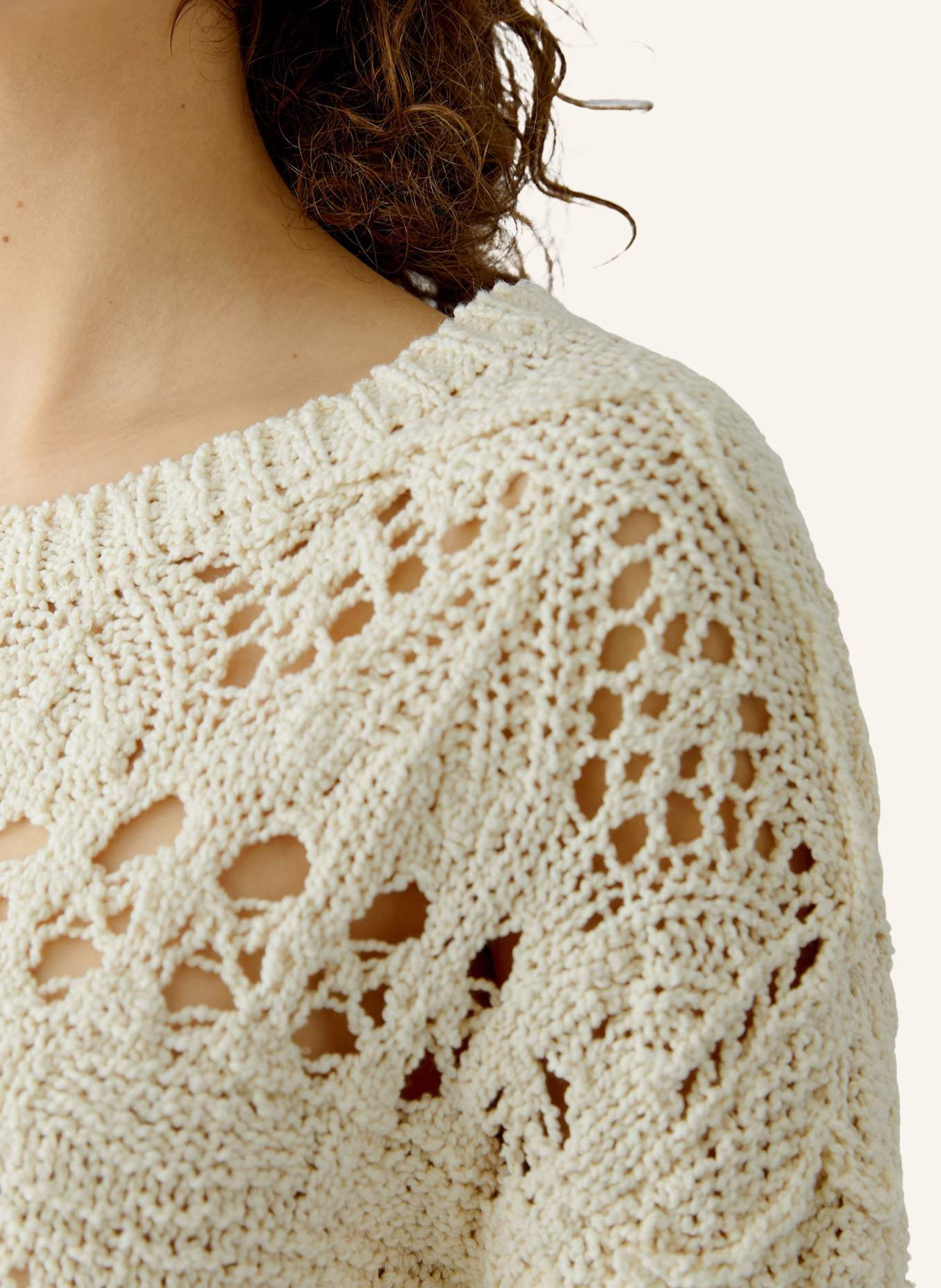 oui Pullover: BEIGE