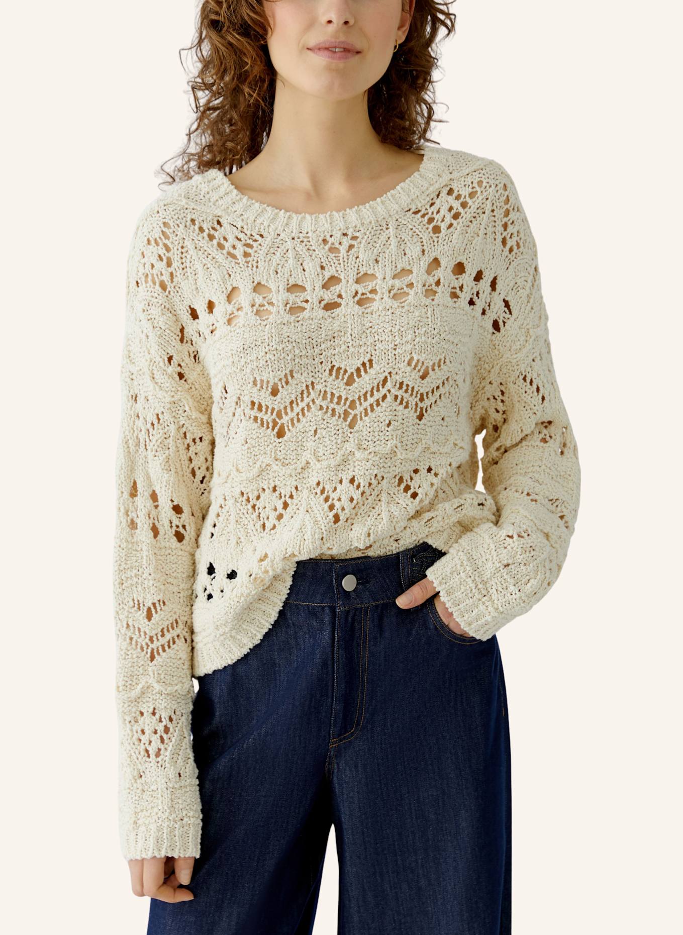 oui Pullover: BEIGE