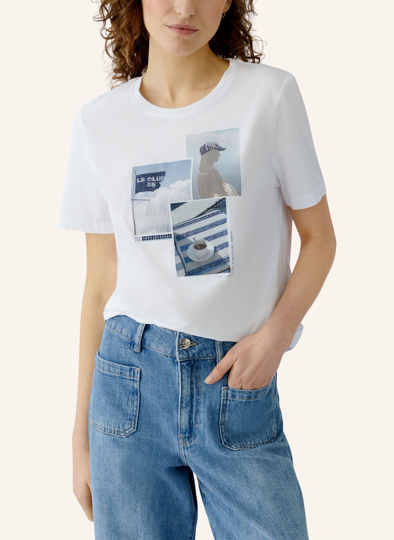 oui T-Shirt: WEISS