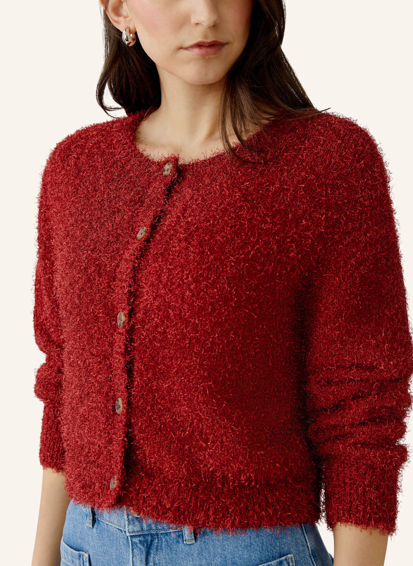 oui Strickjacke: ROT