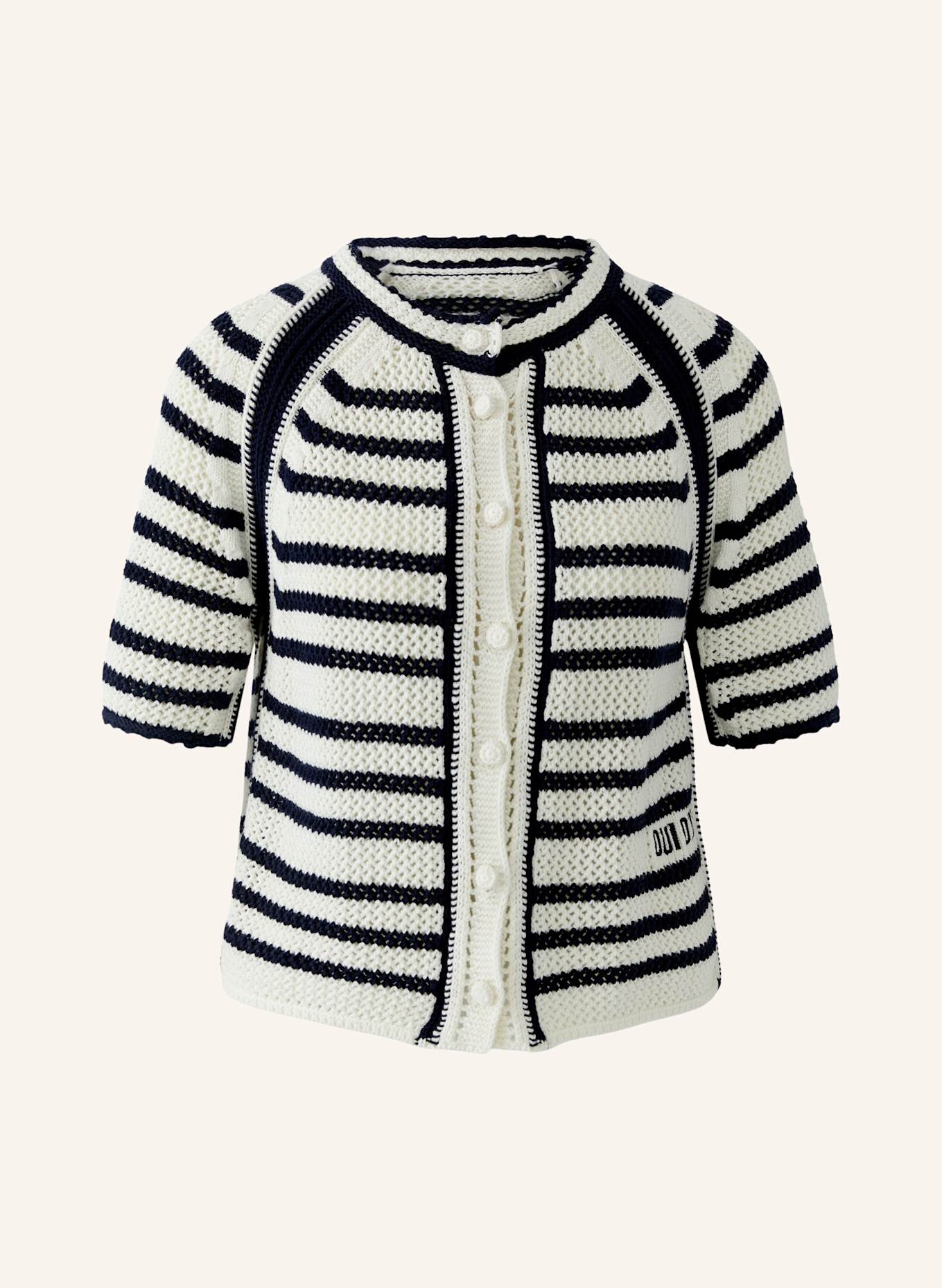 oui Strickjacke: WEISS/ BLAU